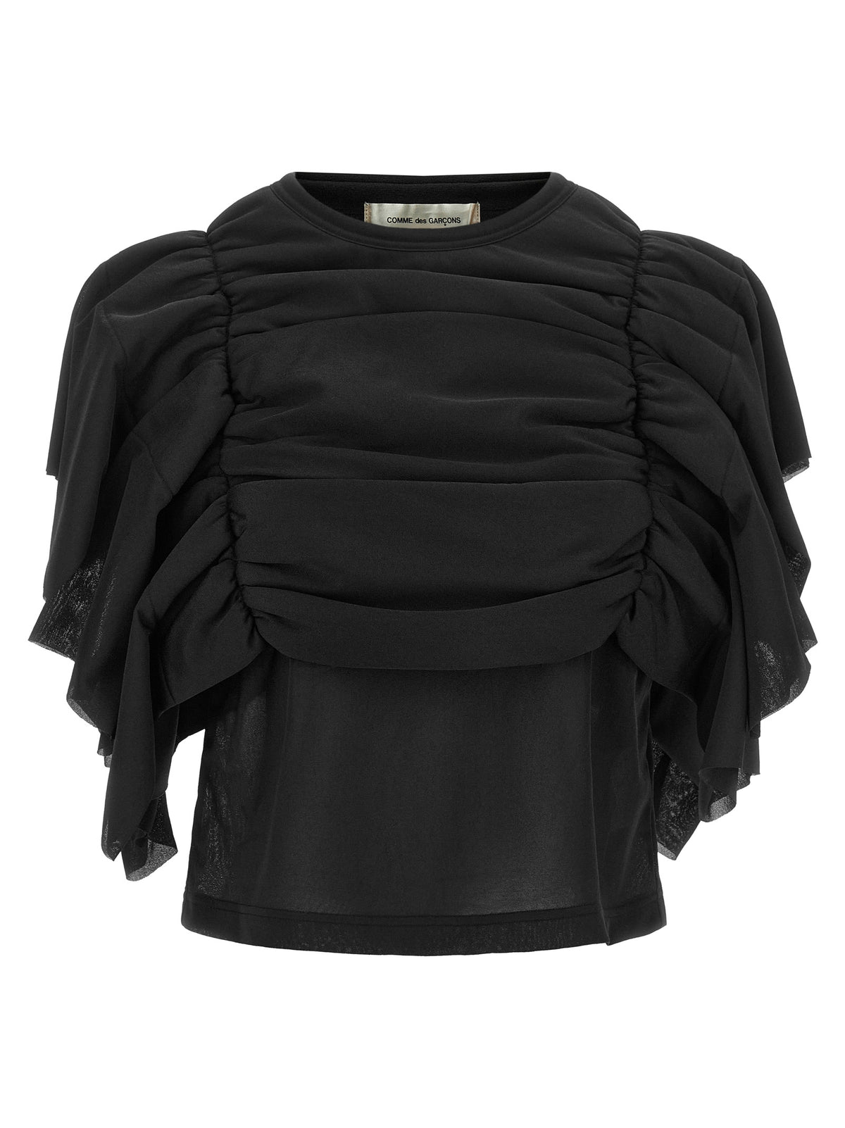 Comme Des Garçons Black Polyester Pattern Women's Shirt