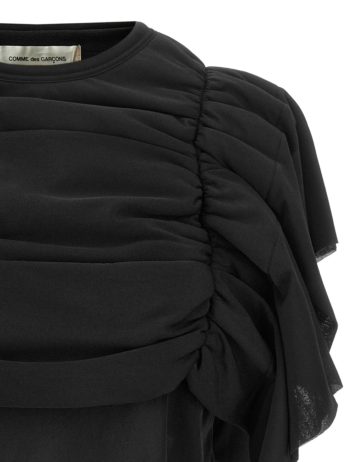 Comme Des Garçons Black Polyester Pattern Women's Shirt
