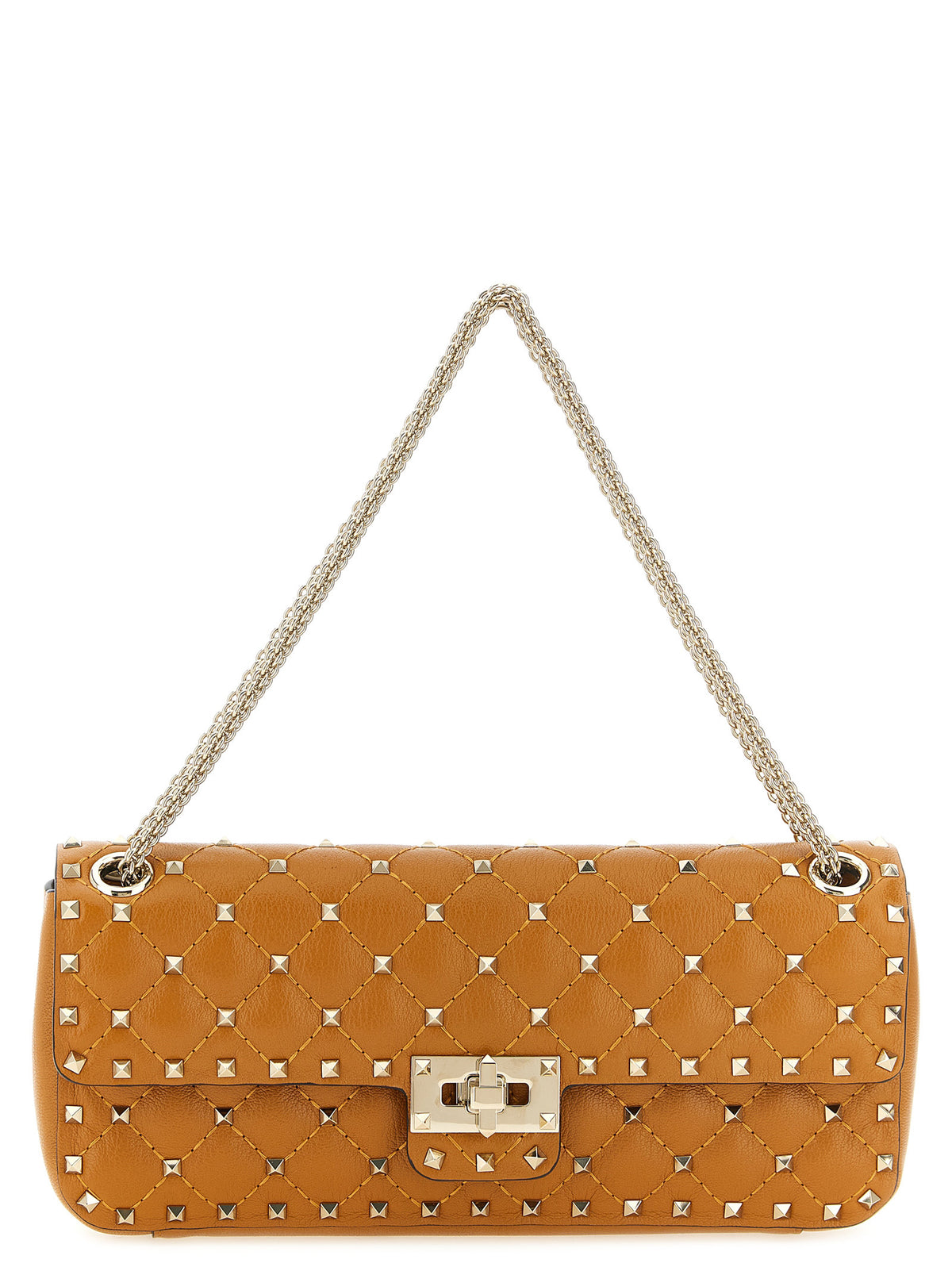 Valentino Garavani Orange Goatskin Shoulder Women's Bag