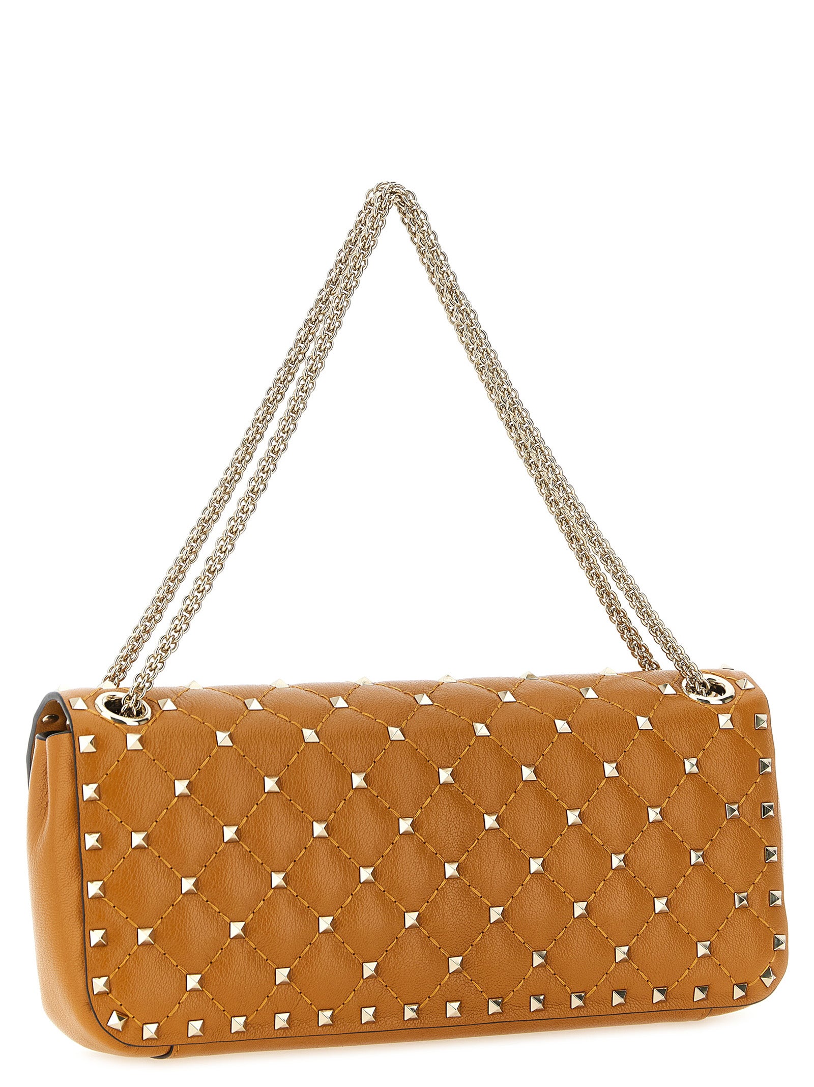 Valentino Garavani Orange Goatskin Shoulder Women's Bag