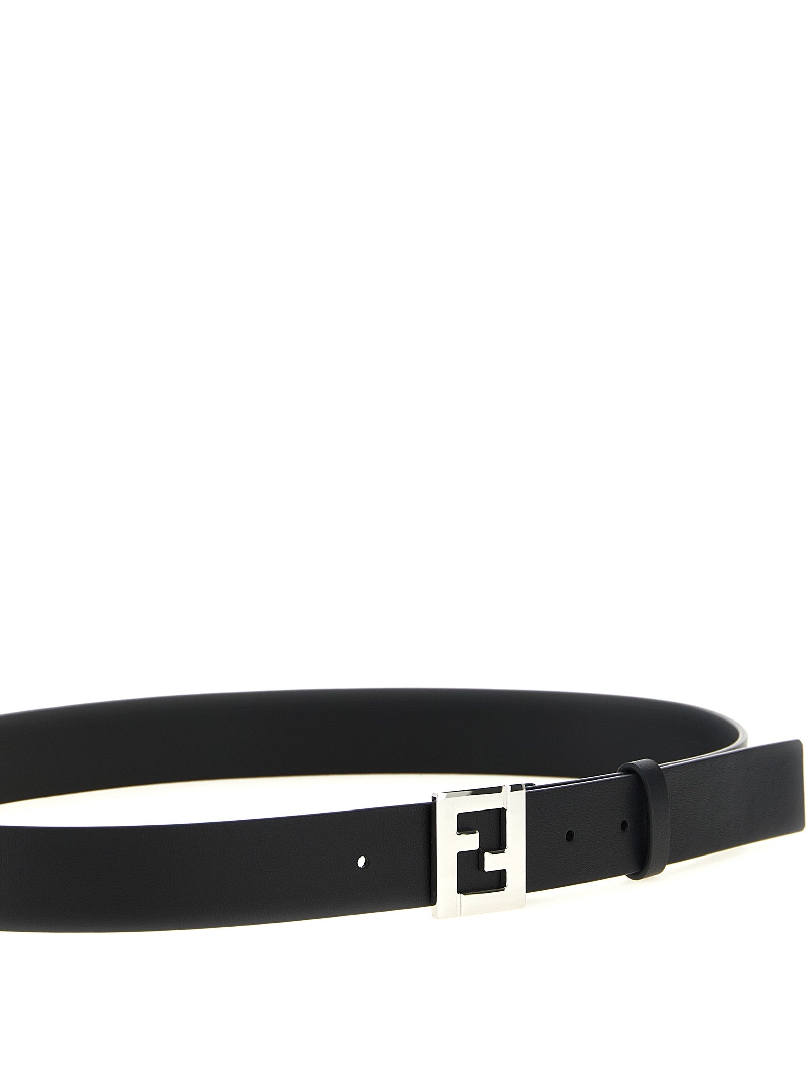 Fendi Black Calfskin Regular Men's Belt