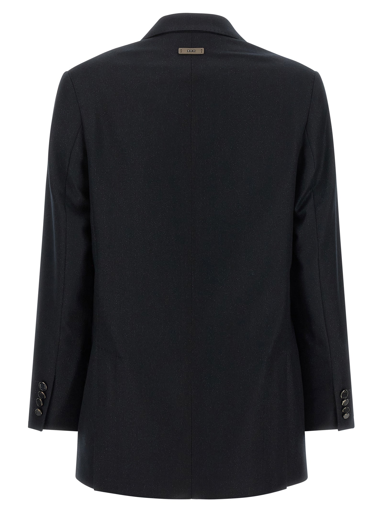 Peserico Black Virgin Wool Women's Blazer