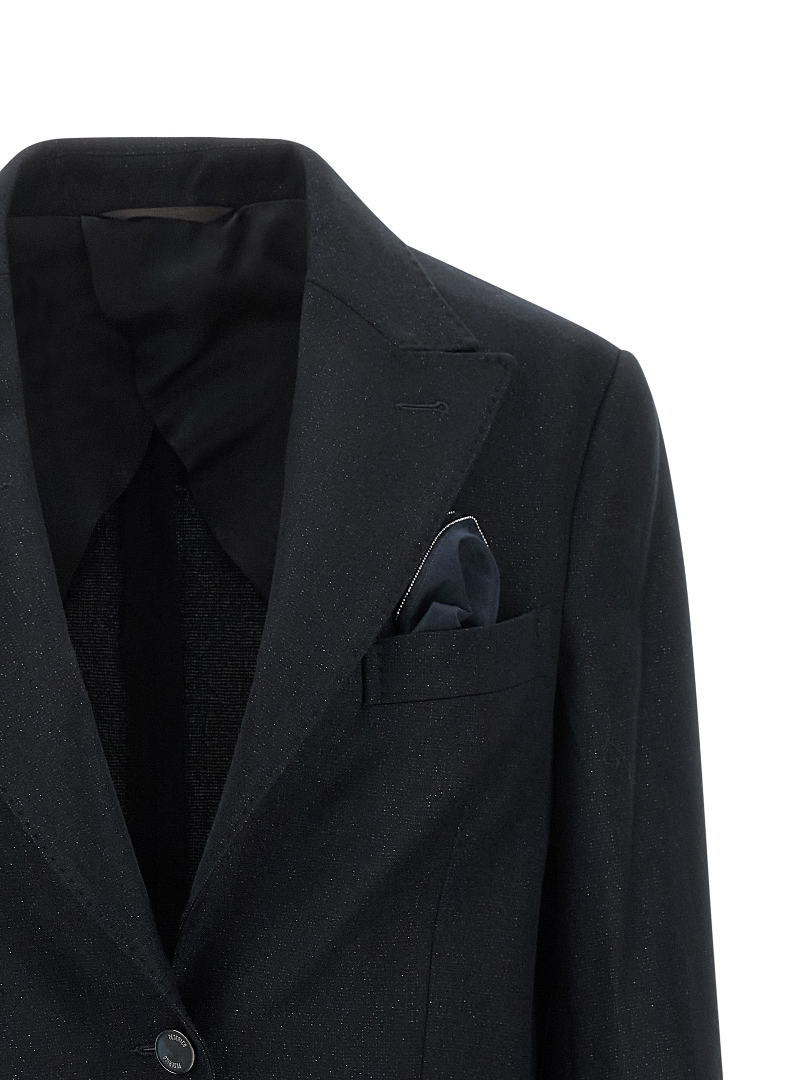 Peserico Black Virgin Wool Women's Blazer