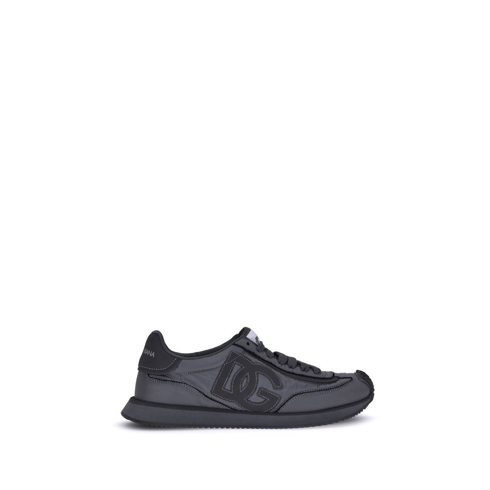 Dolce & Gabbana Black Fabric Athletic Men's Sneakers