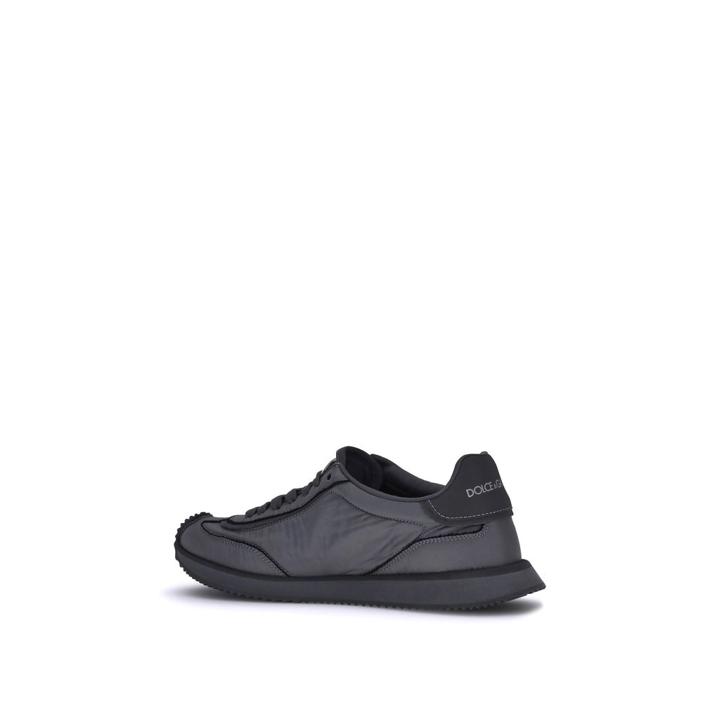 Dolce & Gabbana Black Fabric Athletic Men's Sneakers