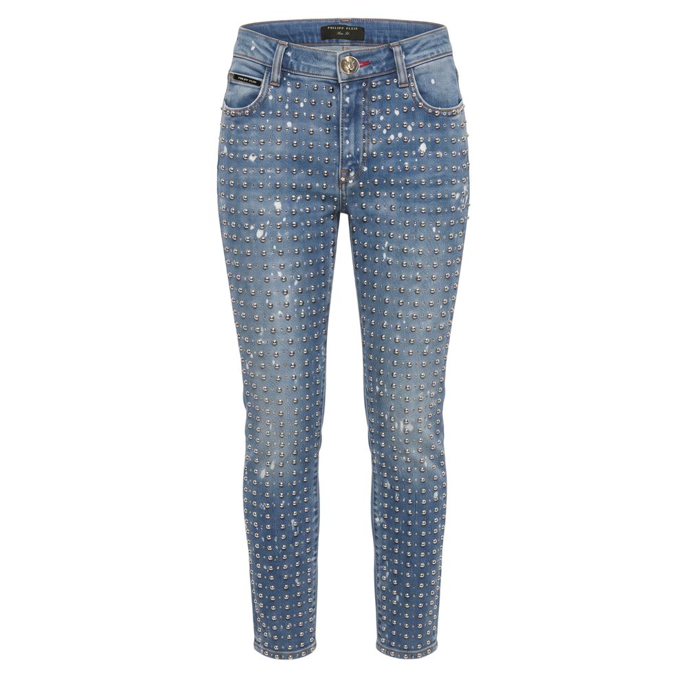 Philipp Plein Blue Cotton Women Women's Jeans