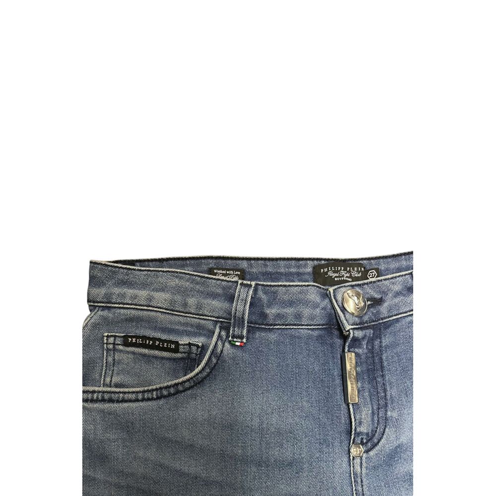 Philipp Plein Blue Cotton Women Women's Jean