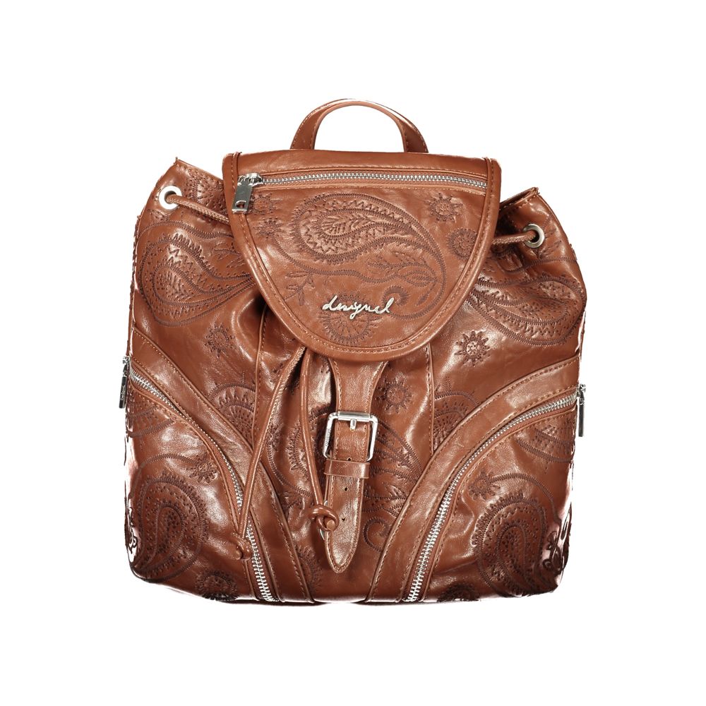 Desigual Brown Polyurethane Women's Women's Backpack