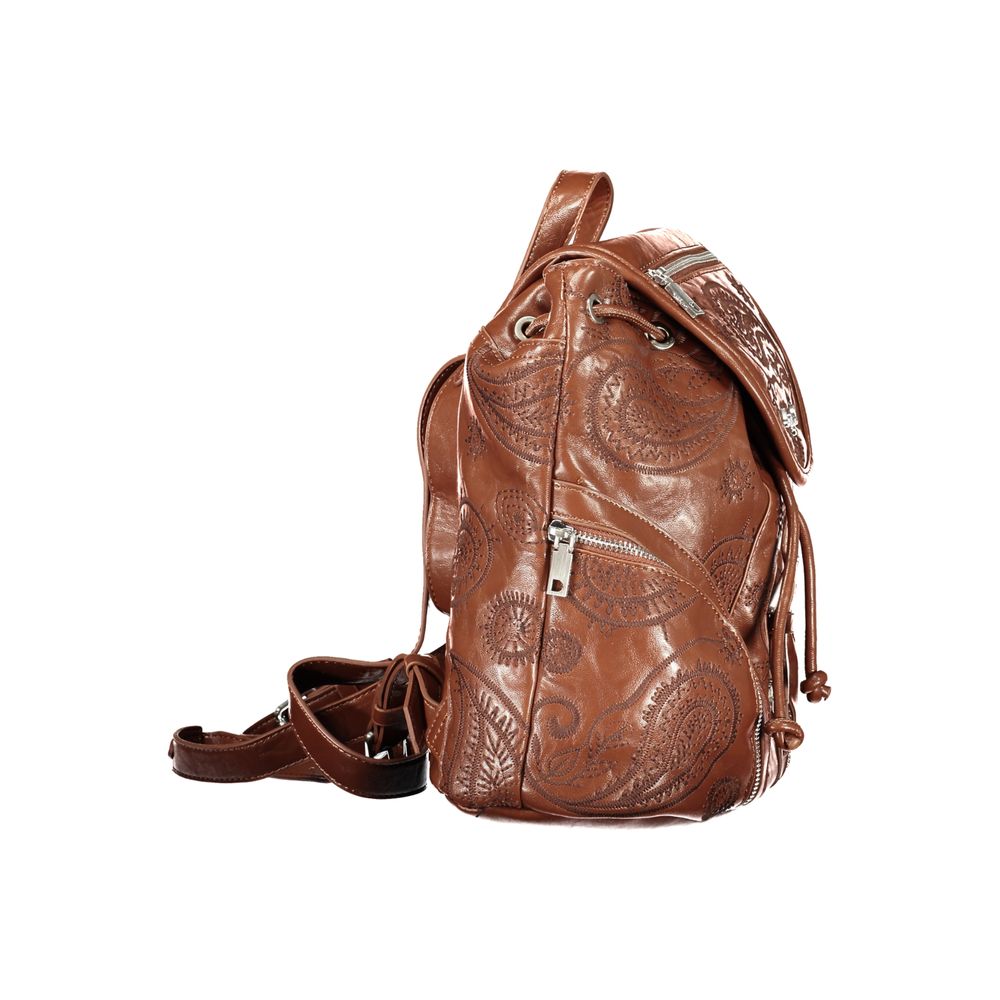 Desigual Brown Polyurethane Women's Women's Backpack