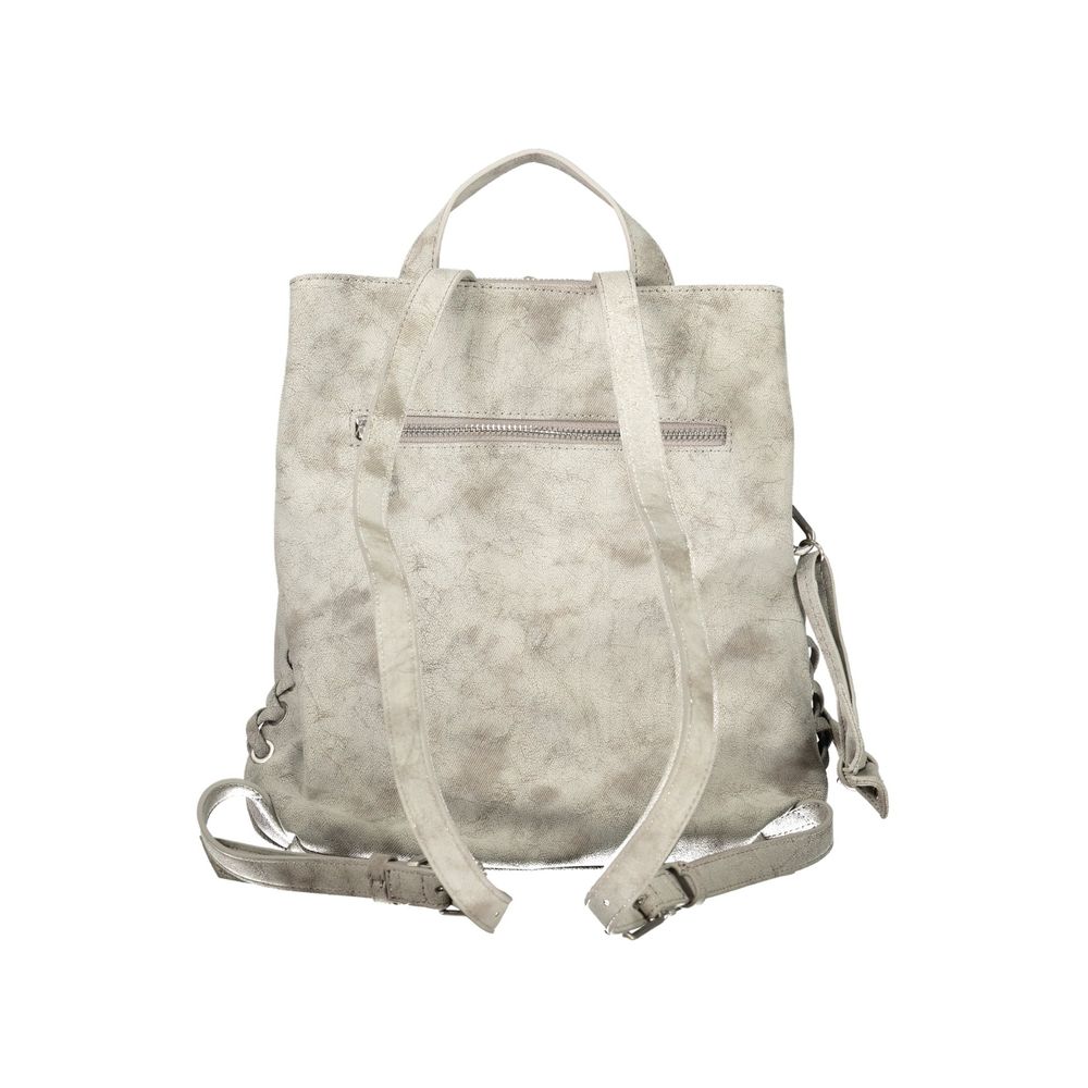 Desigual Gray Polyurethane Women's Women's Backpack