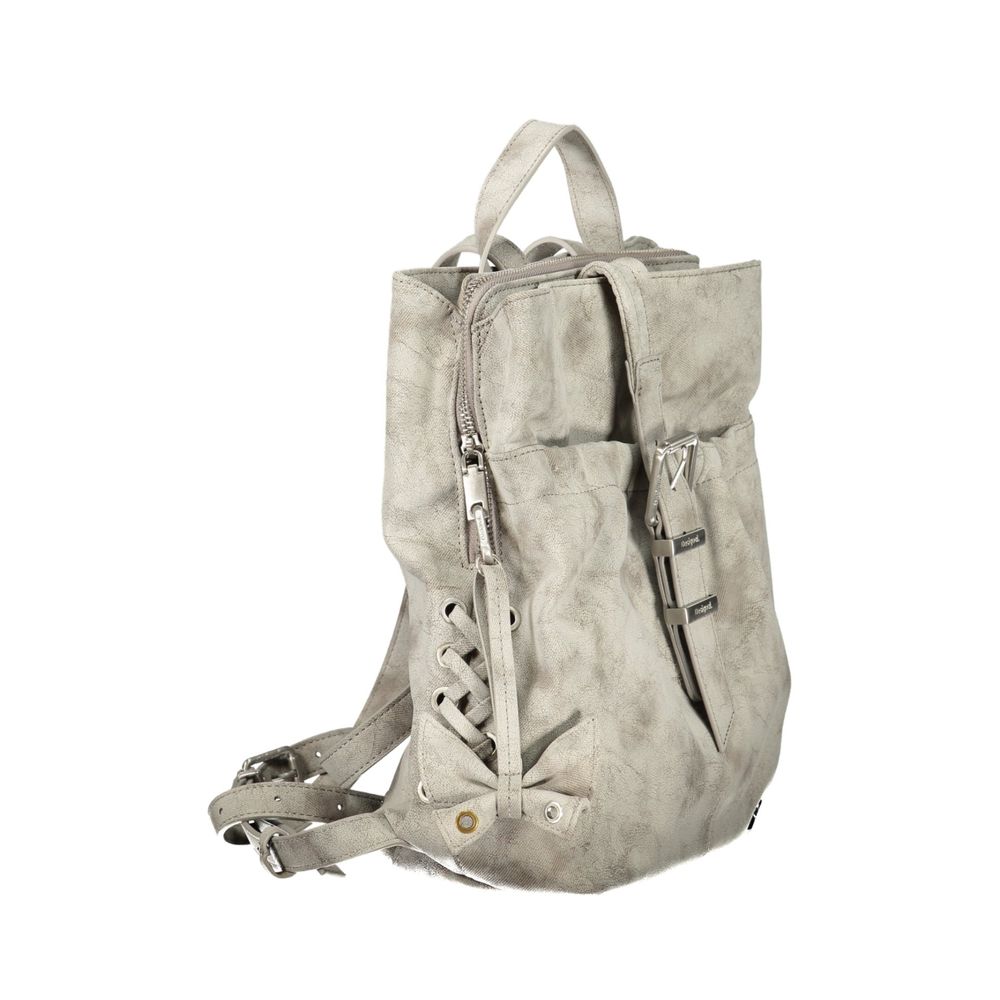 Desigual Gray Polyurethane Women's Women's Backpack