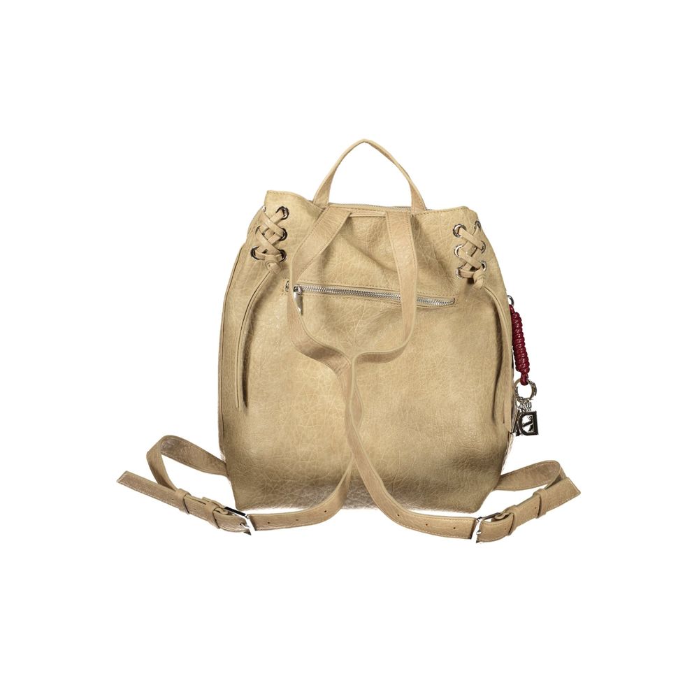 Desigual Beige Poliuretano Women's Women's Backpack