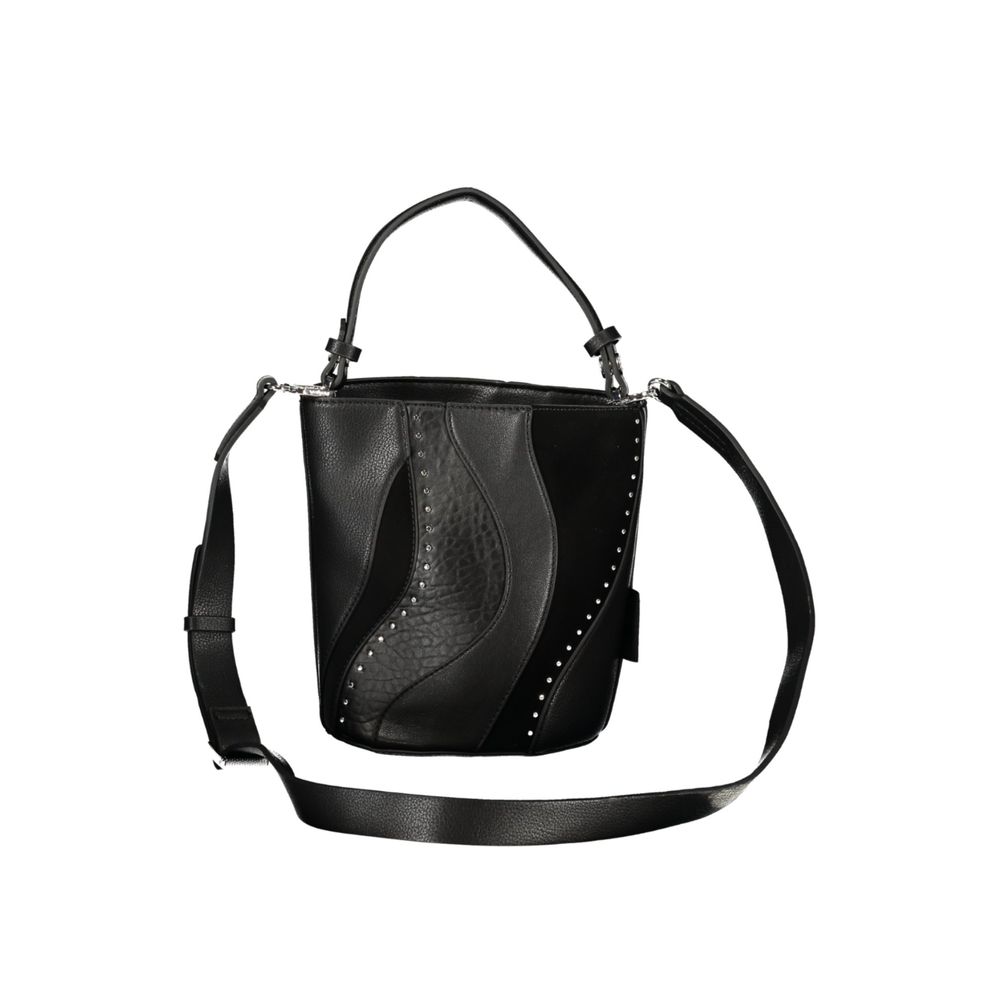 Desigual Nero Poliuretano Women's Bag with Shoulder Strap and Internal Women's Pocket