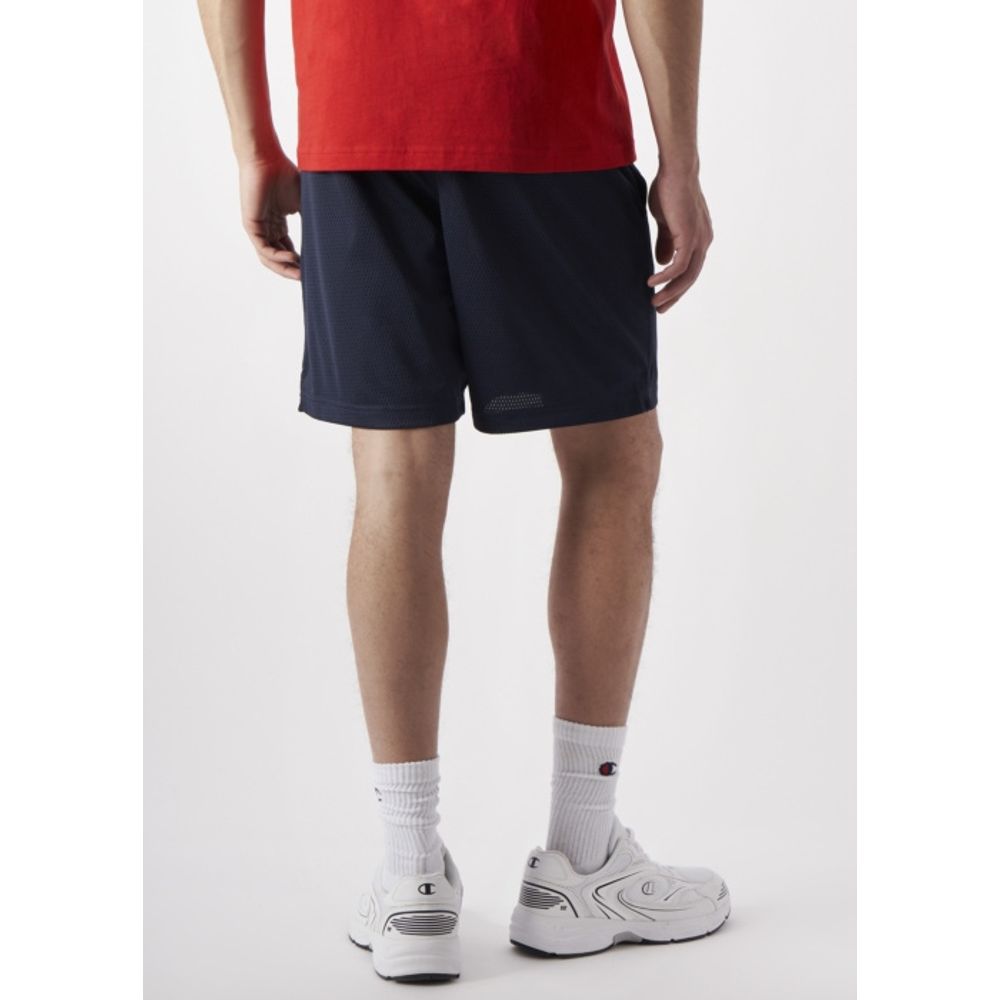 Champion Navy Blue Polyester Bermuda Men's Shorts