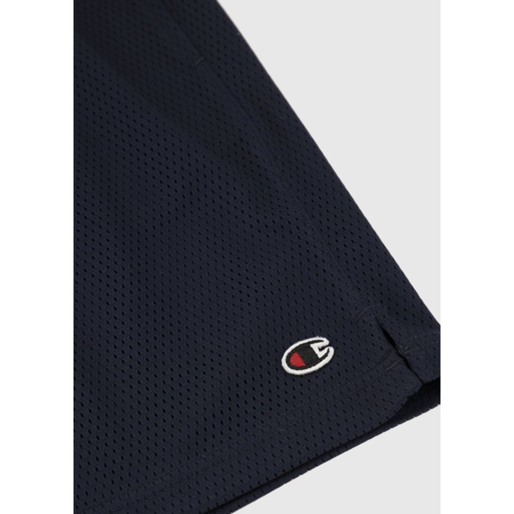Champion Navy Blue Polyester Bermuda Men's Shorts