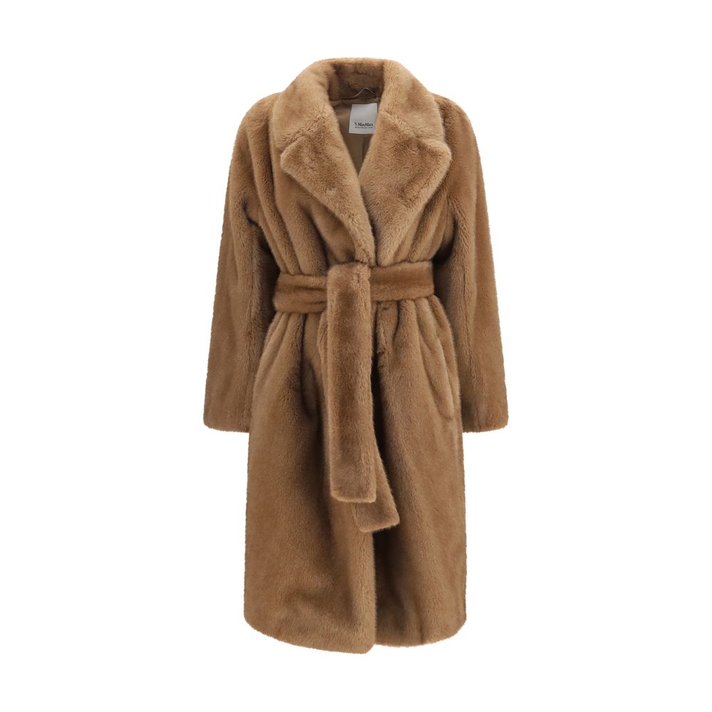 'S Max Mara Beige Polyester Women's Coat