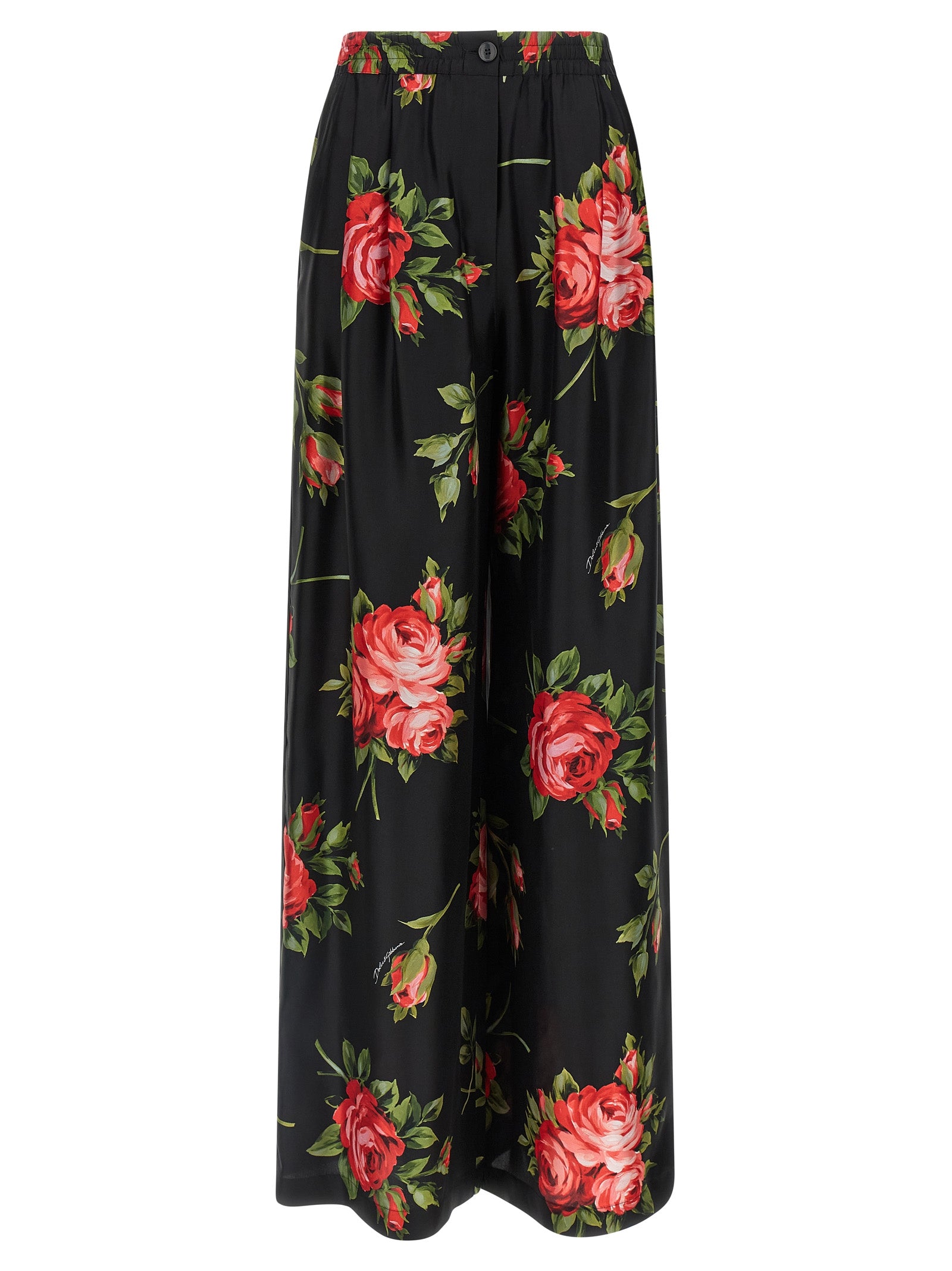 Dolce & Gabbana Black Silk Women's Pants