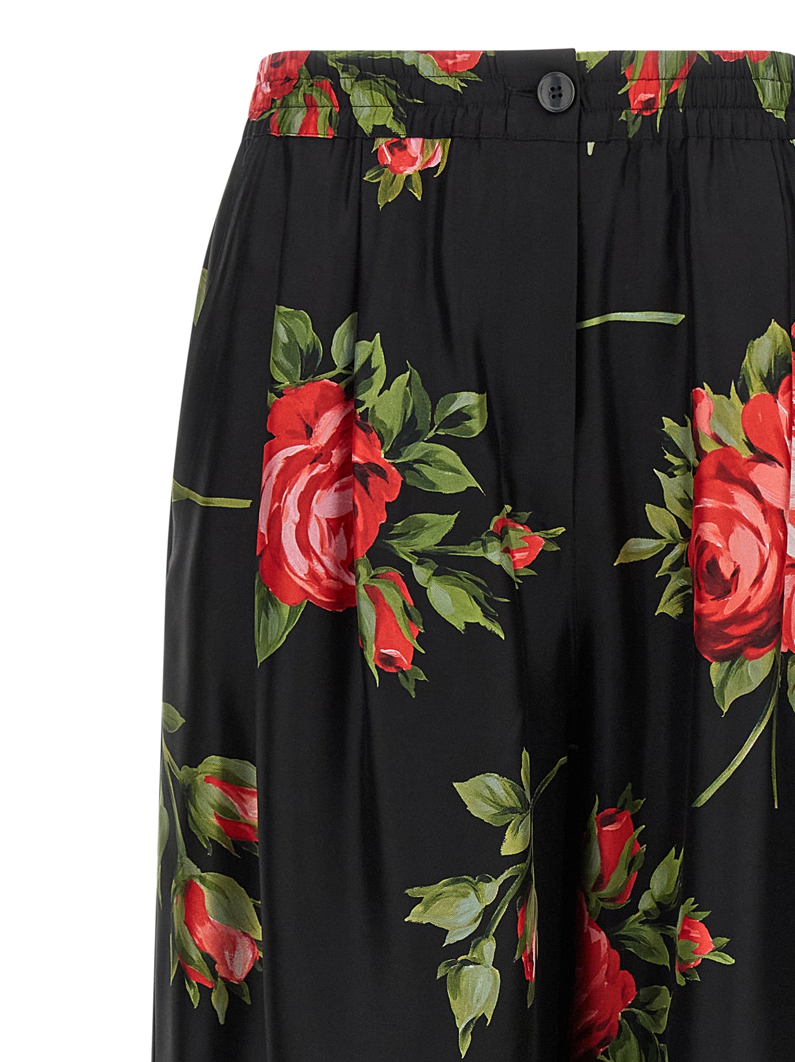 Dolce & Gabbana Black Silk Women's Pants