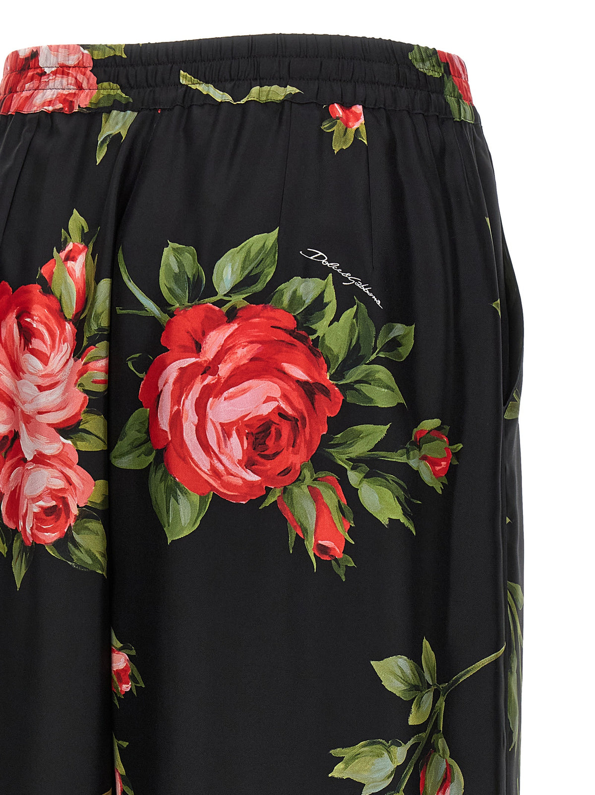 Dolce & Gabbana Black Silk Women's Pants