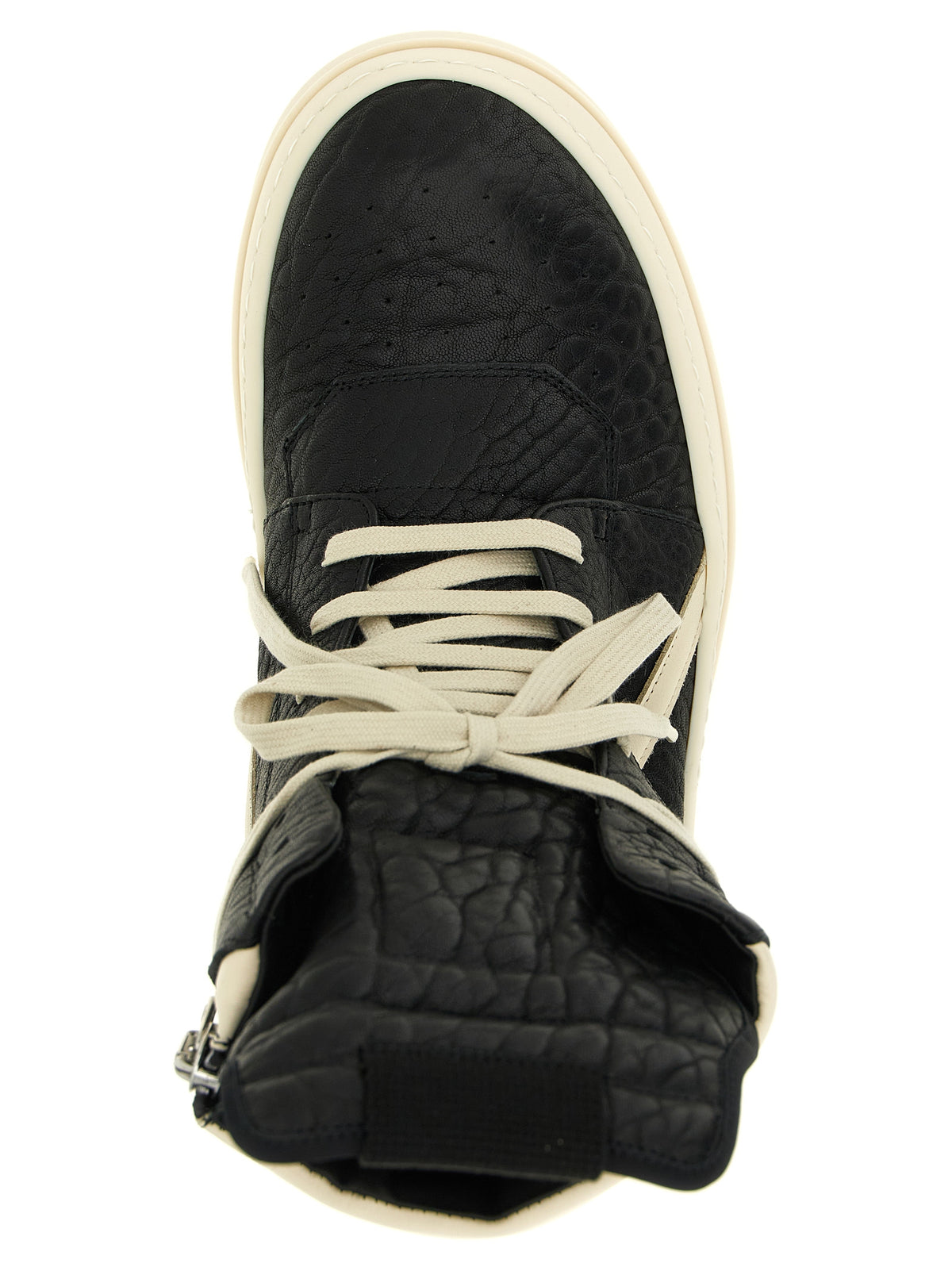 Rick Owens Bicolor Lamb Leather Athletic Men's Sneakers