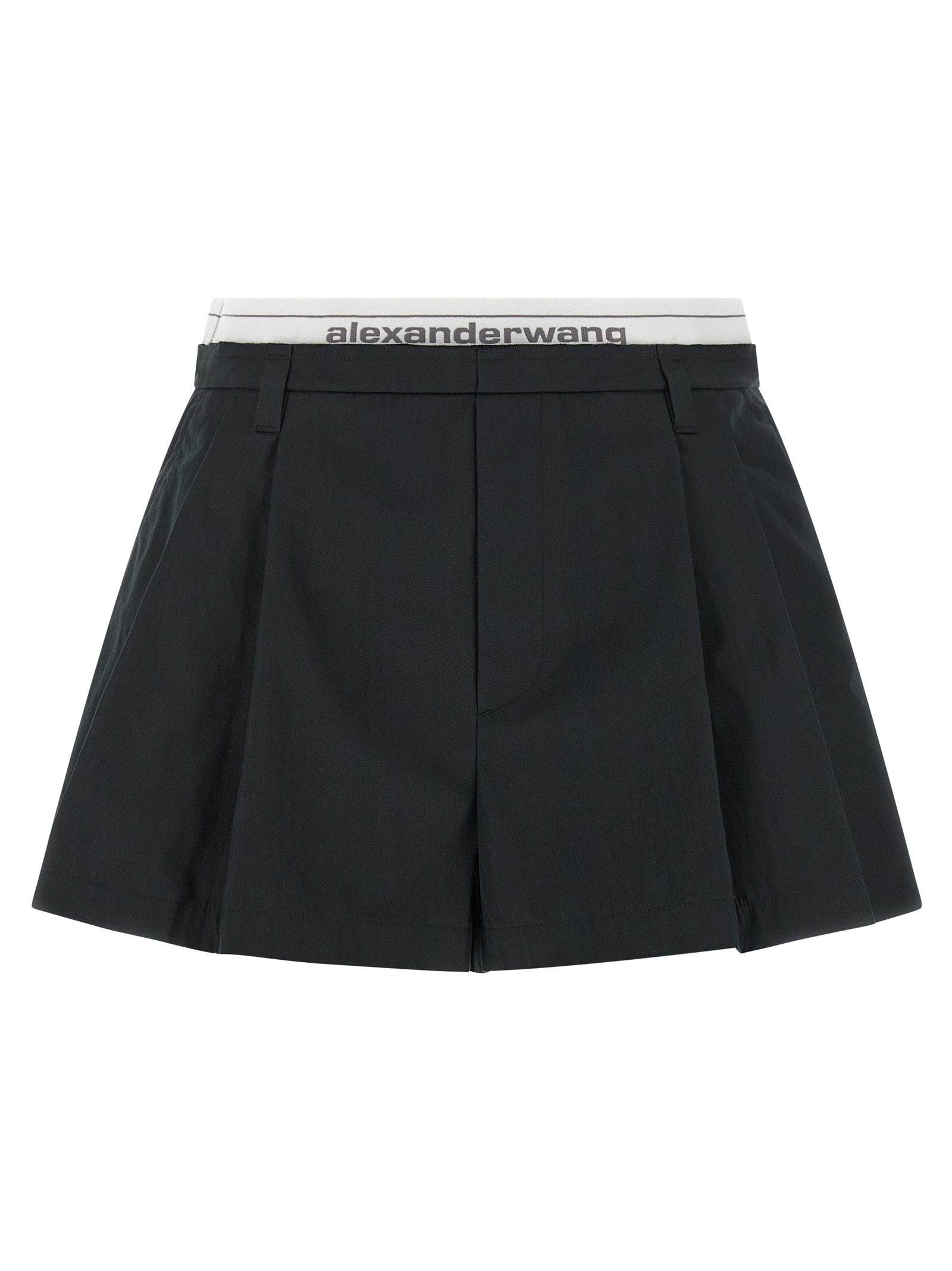 Alexander Wang Black Cotton Bermuda Women's Shorts