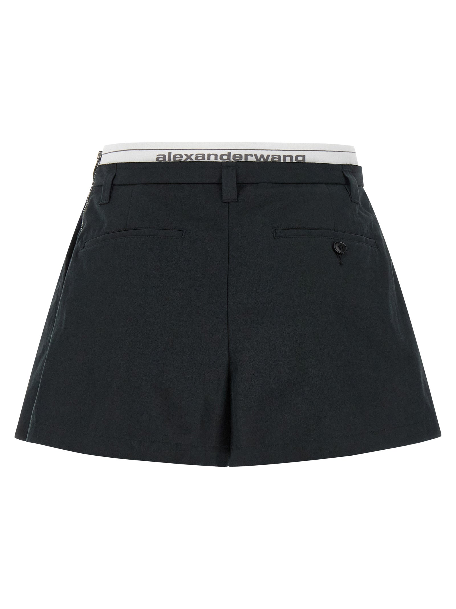 Alexander Wang Black Cotton Bermuda Women's Shorts