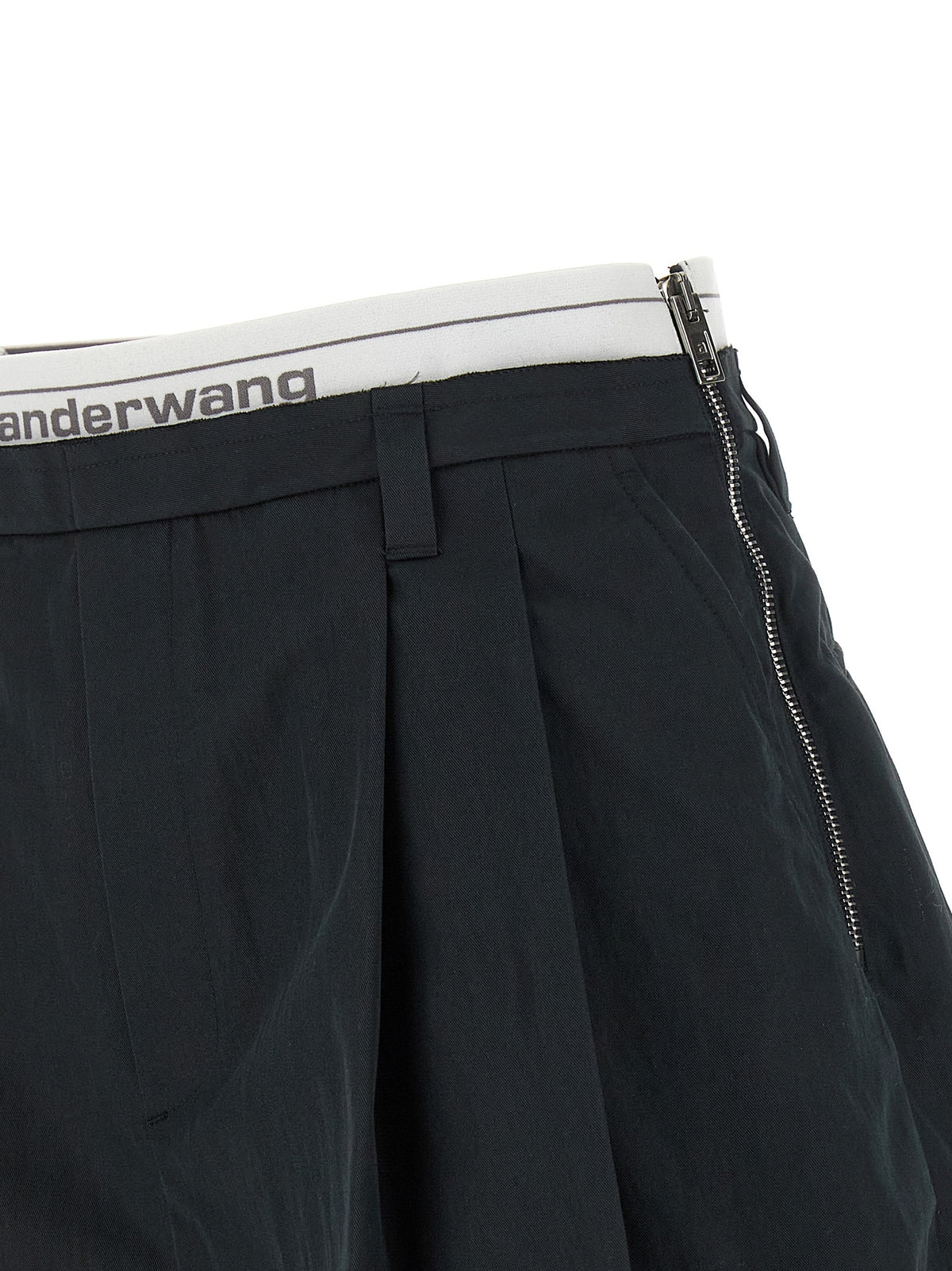 Alexander Wang Black Cotton Bermuda Women's Shorts