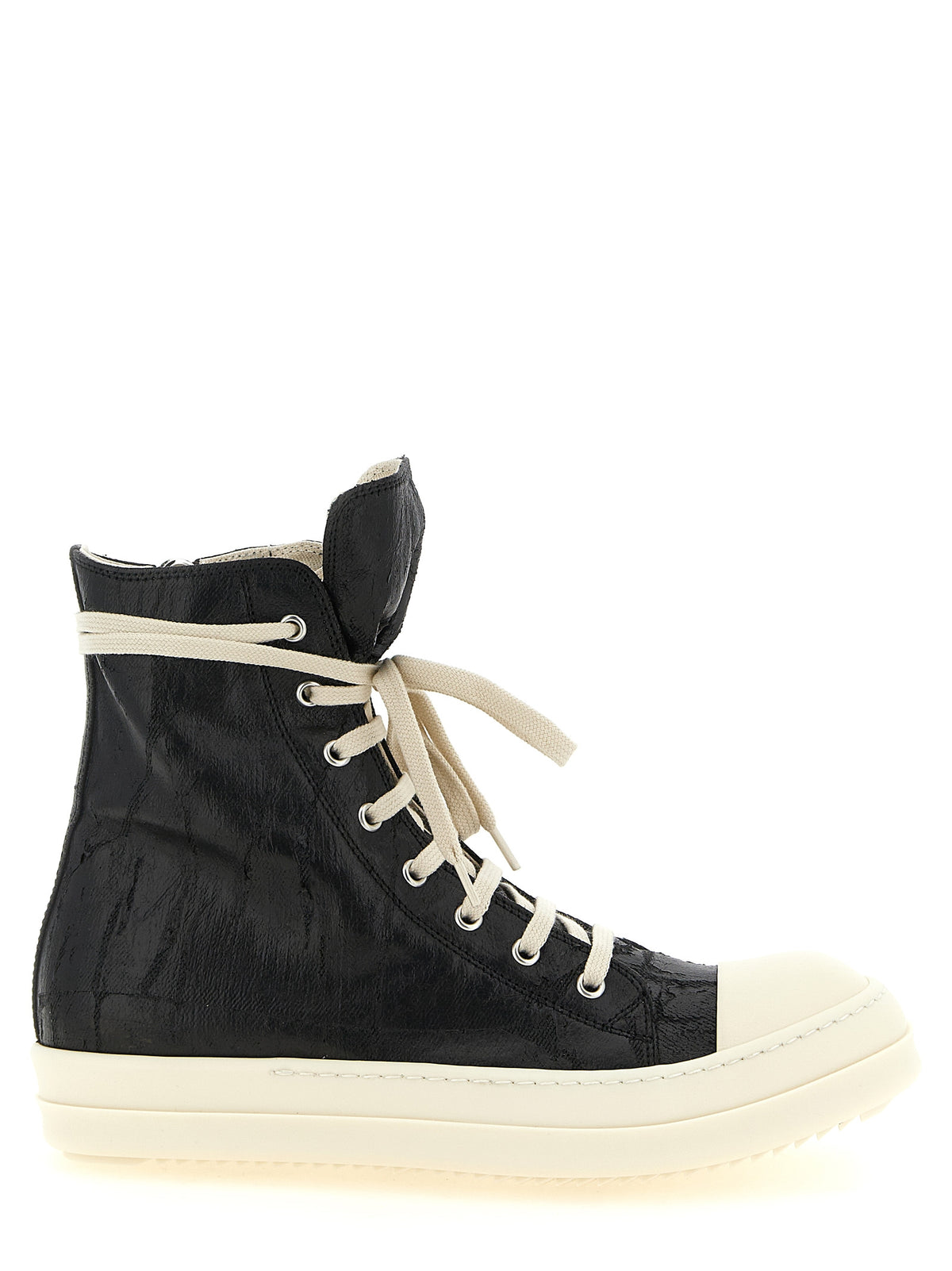 DRKSHDW Black Cotton High Top Men's Sneakers