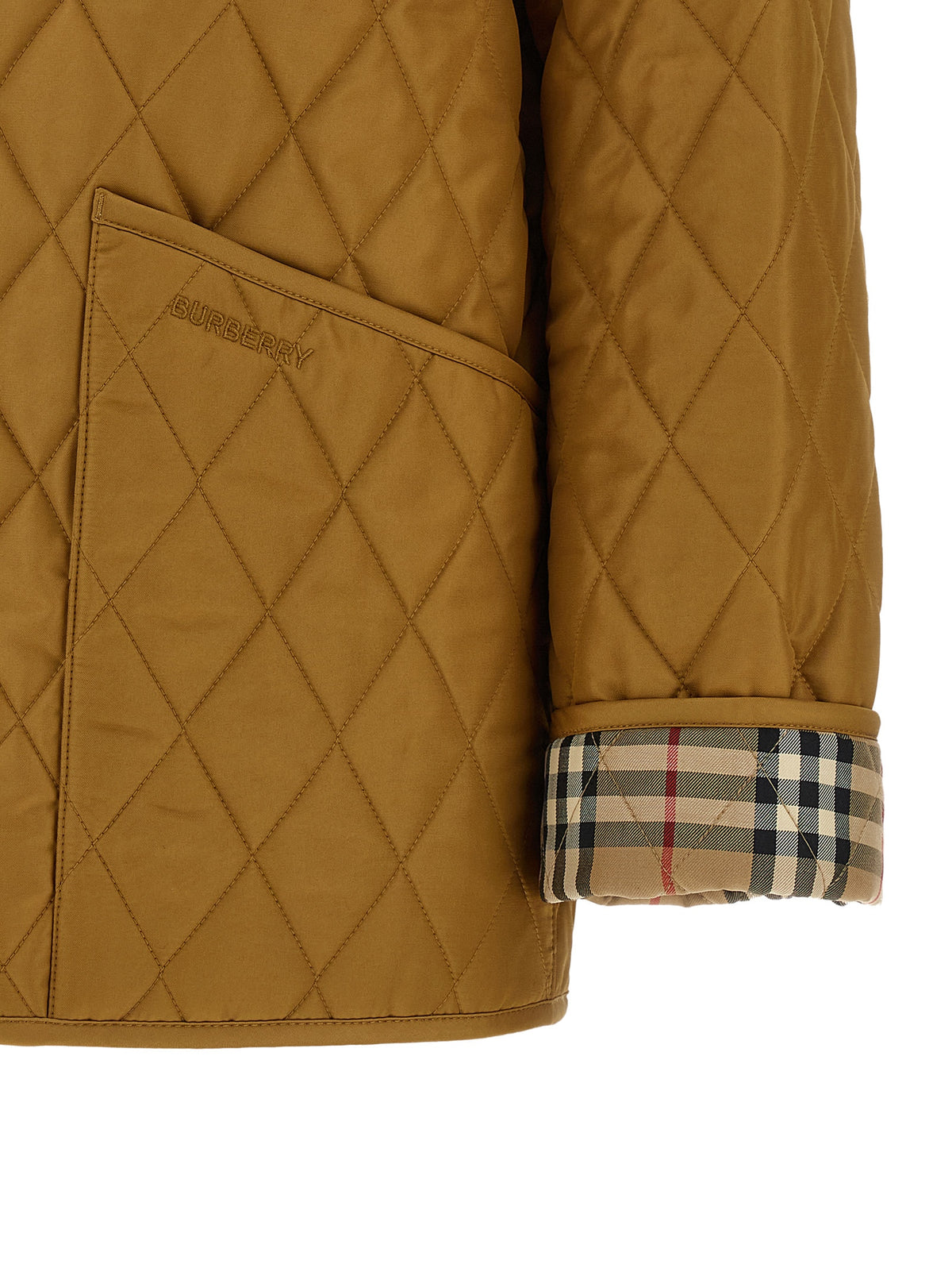 Burberry Beige Polyester Shell Women's Jacket