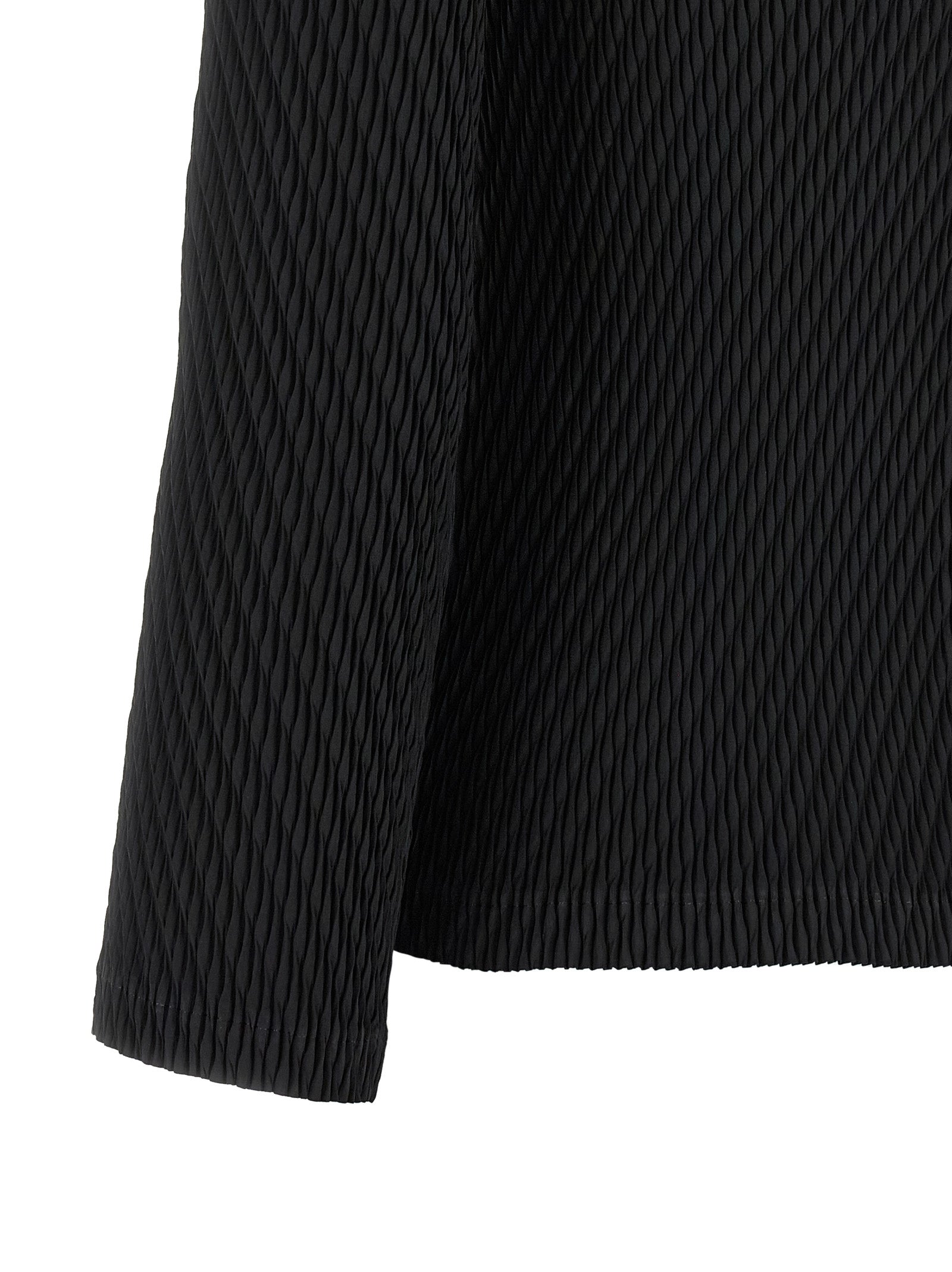 Issey Miyake Black Polyester Women's Cardigan
