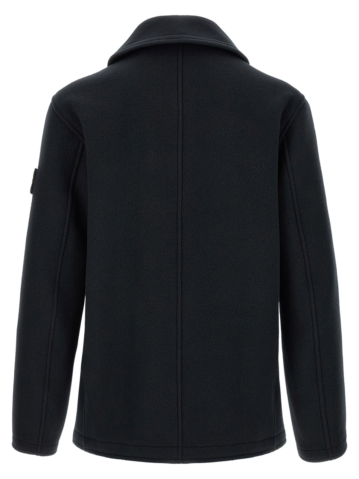 Stone Island Blue Cotton Men's Coat
