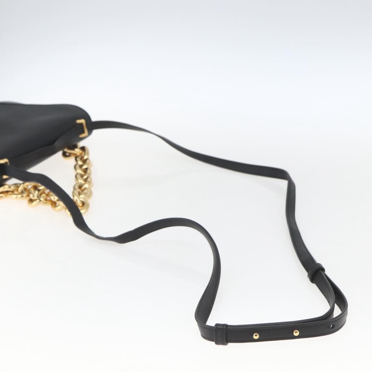 Bottega Veneta Mount Leather Black Leather Shoulder Bag Bag (Pre-Owned)