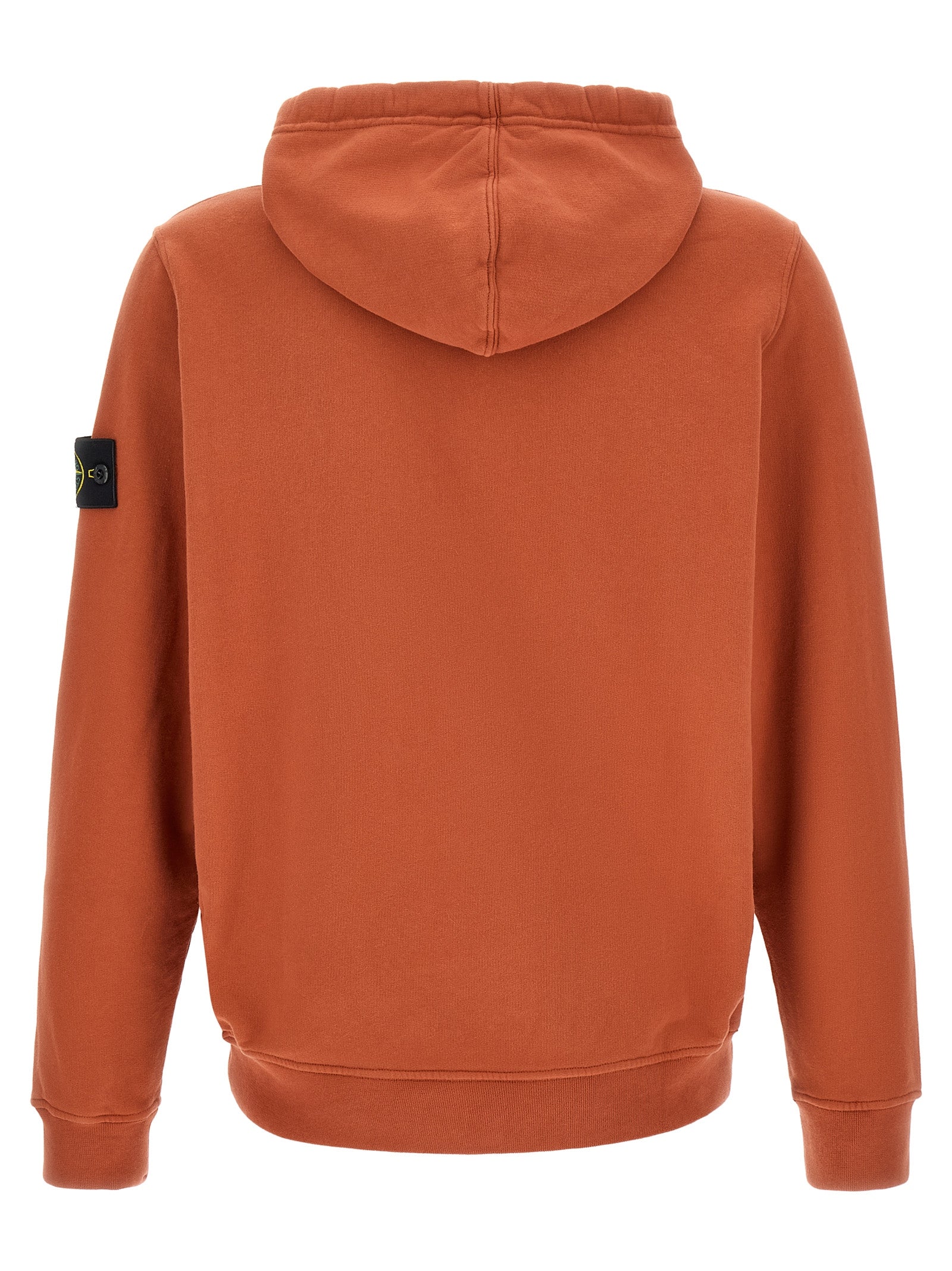 Stone Island Orange Cotton Men's Sweatshirt