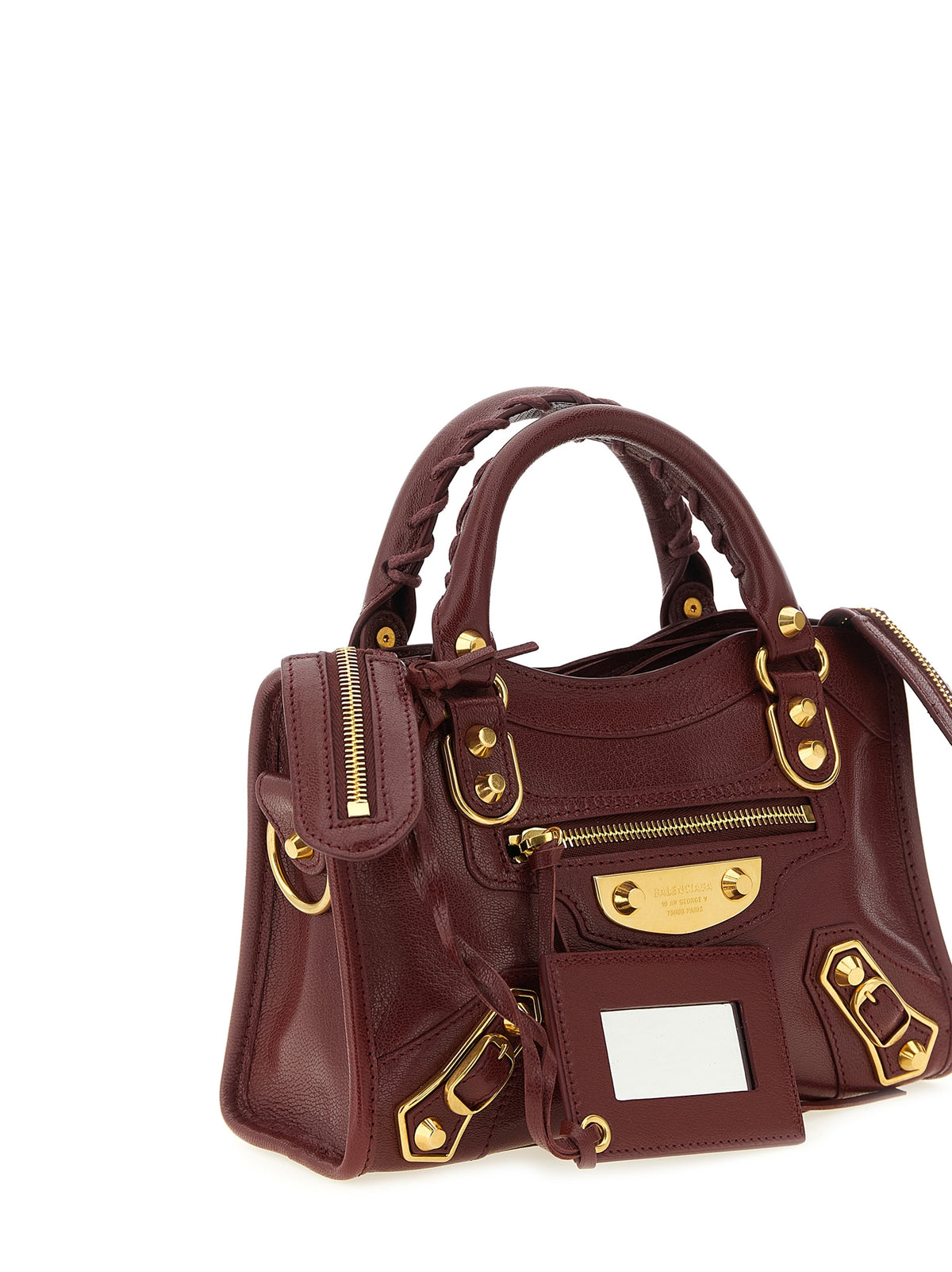Balenciaga Bordeaux Goatskin Women's Handbag