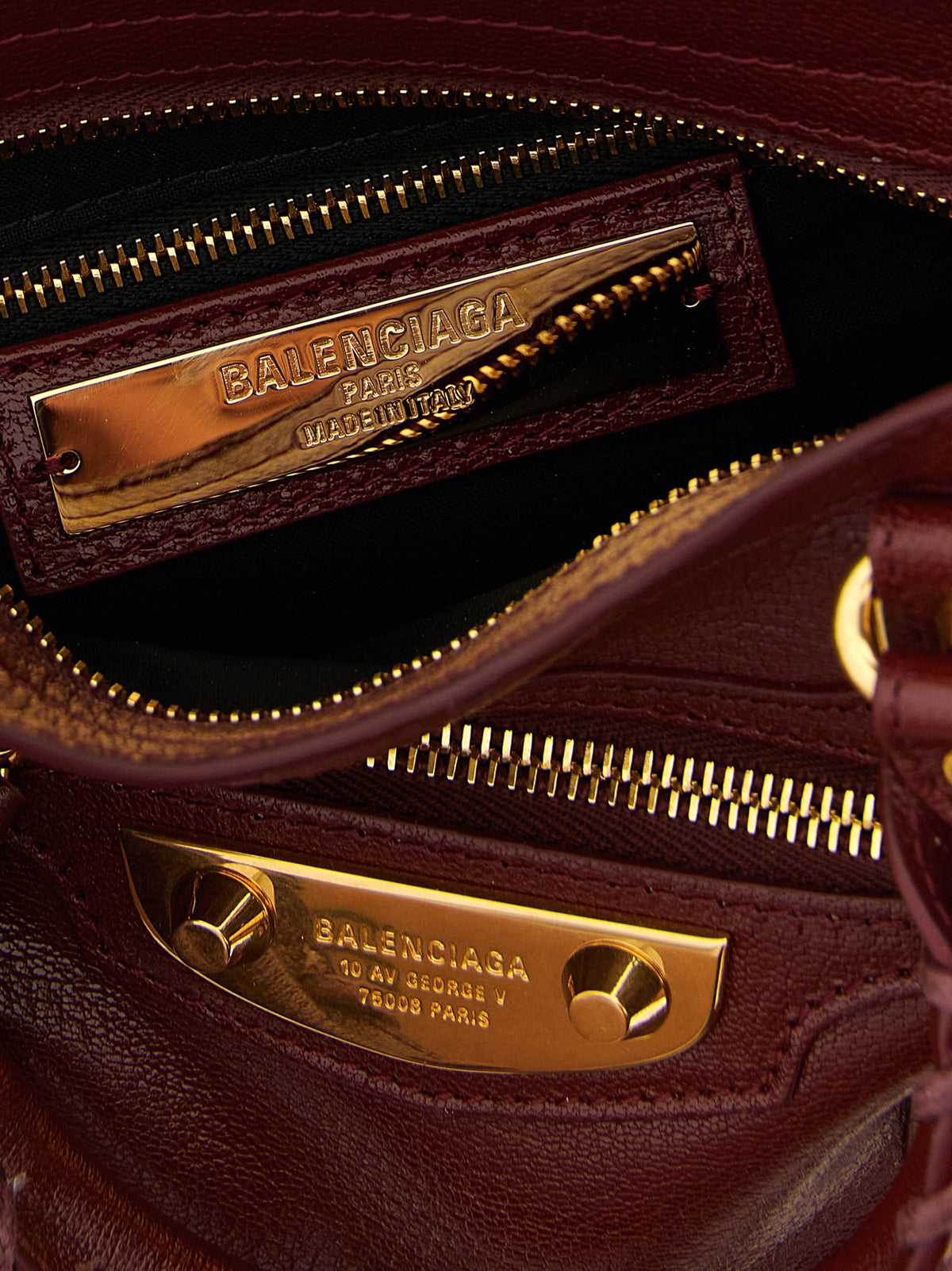 Balenciaga Bordeaux Goatskin Women's Handbag