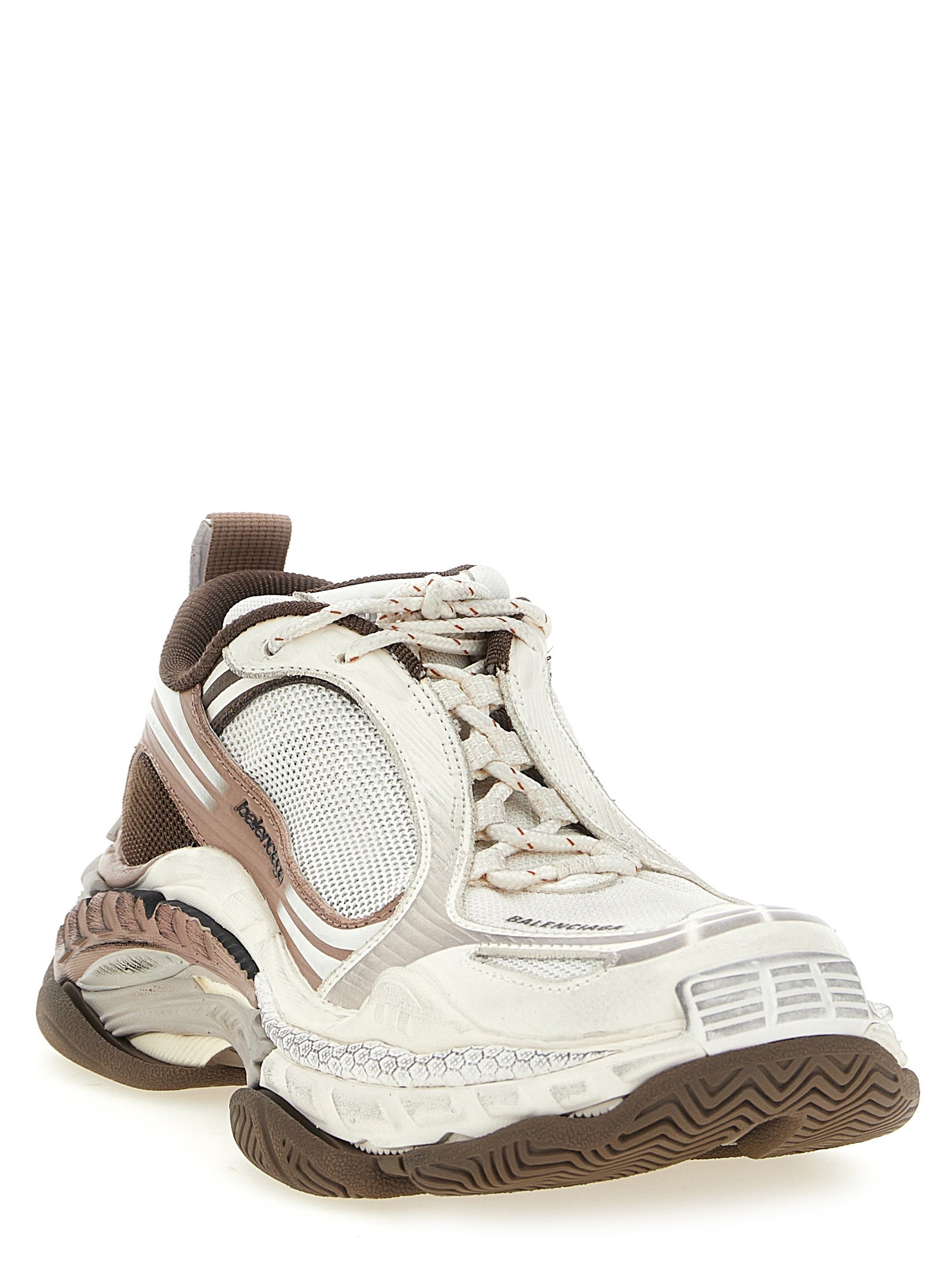 Balenciaga Brown Polyethylene Athletic Women's Sneakers
