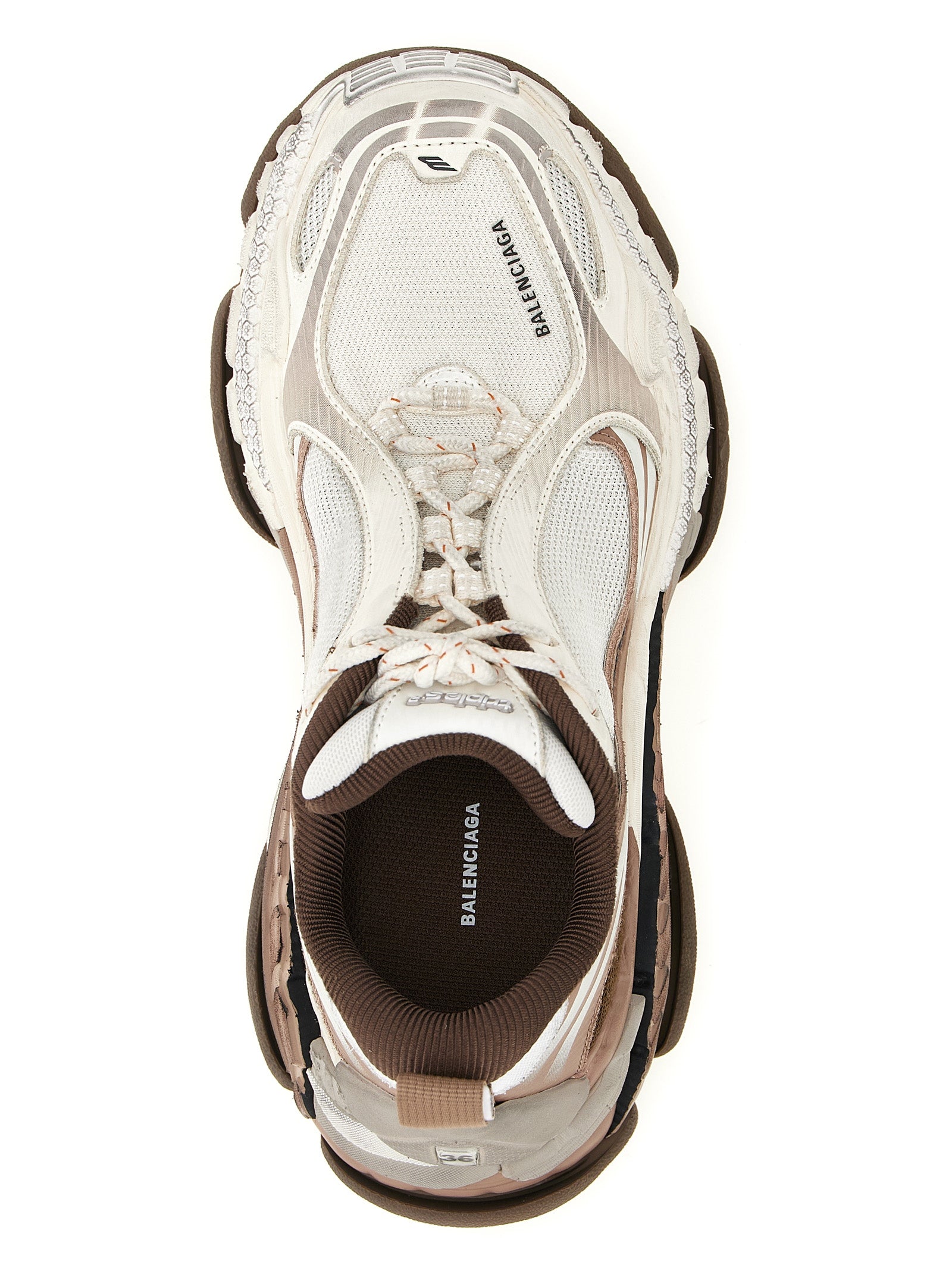 Balenciaga Brown Polyethylene Athletic Women's Sneakers