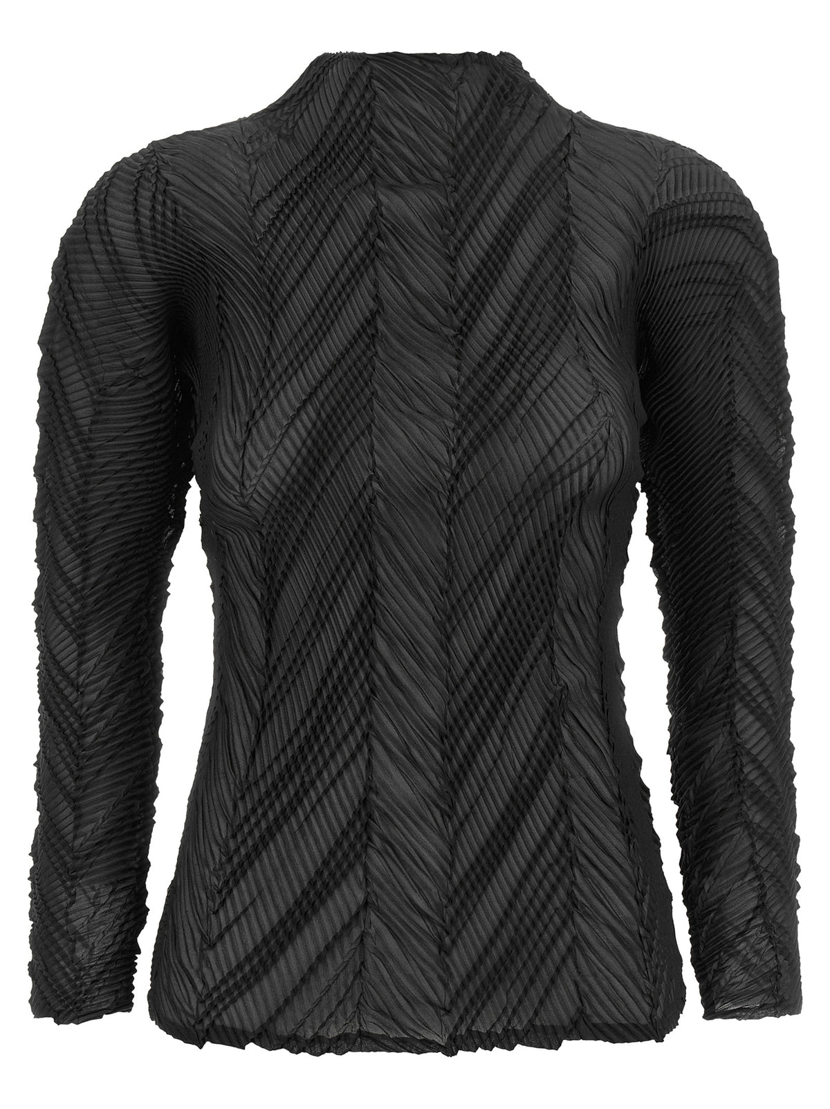 Issey Miyake Black Polyester Women's Cardigan