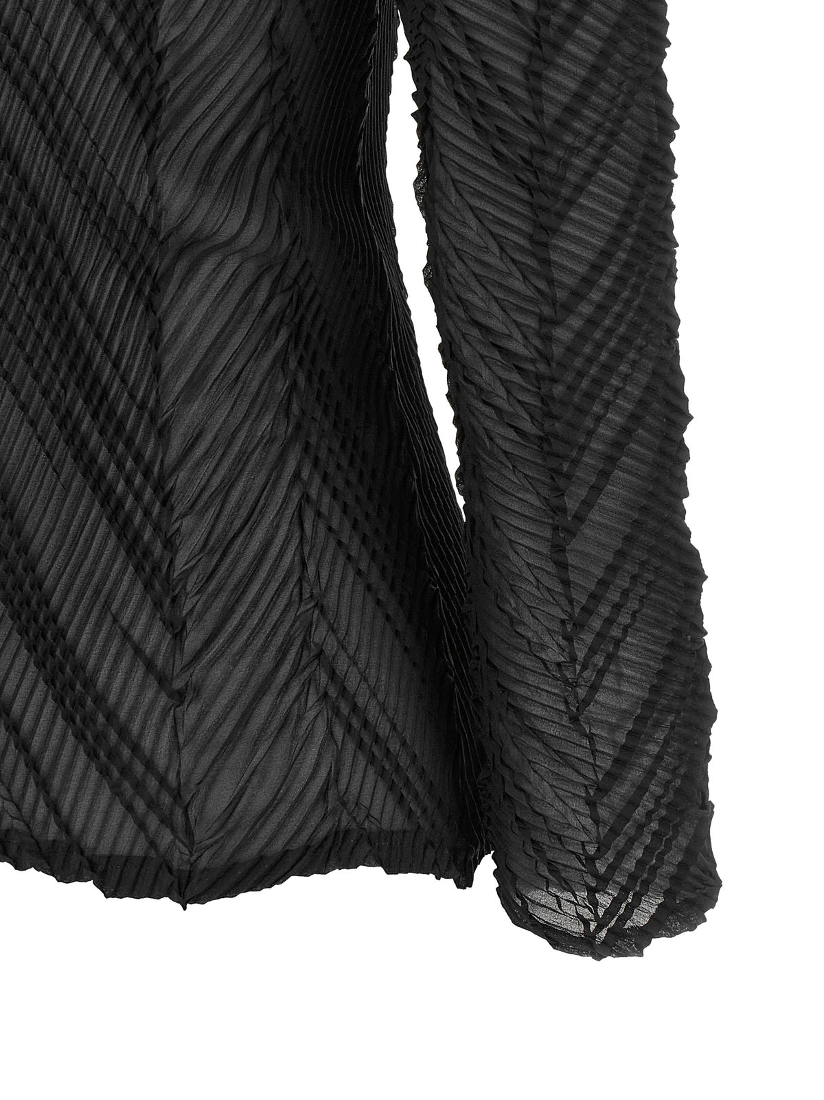 Issey Miyake Black Polyester Women's Cardigan