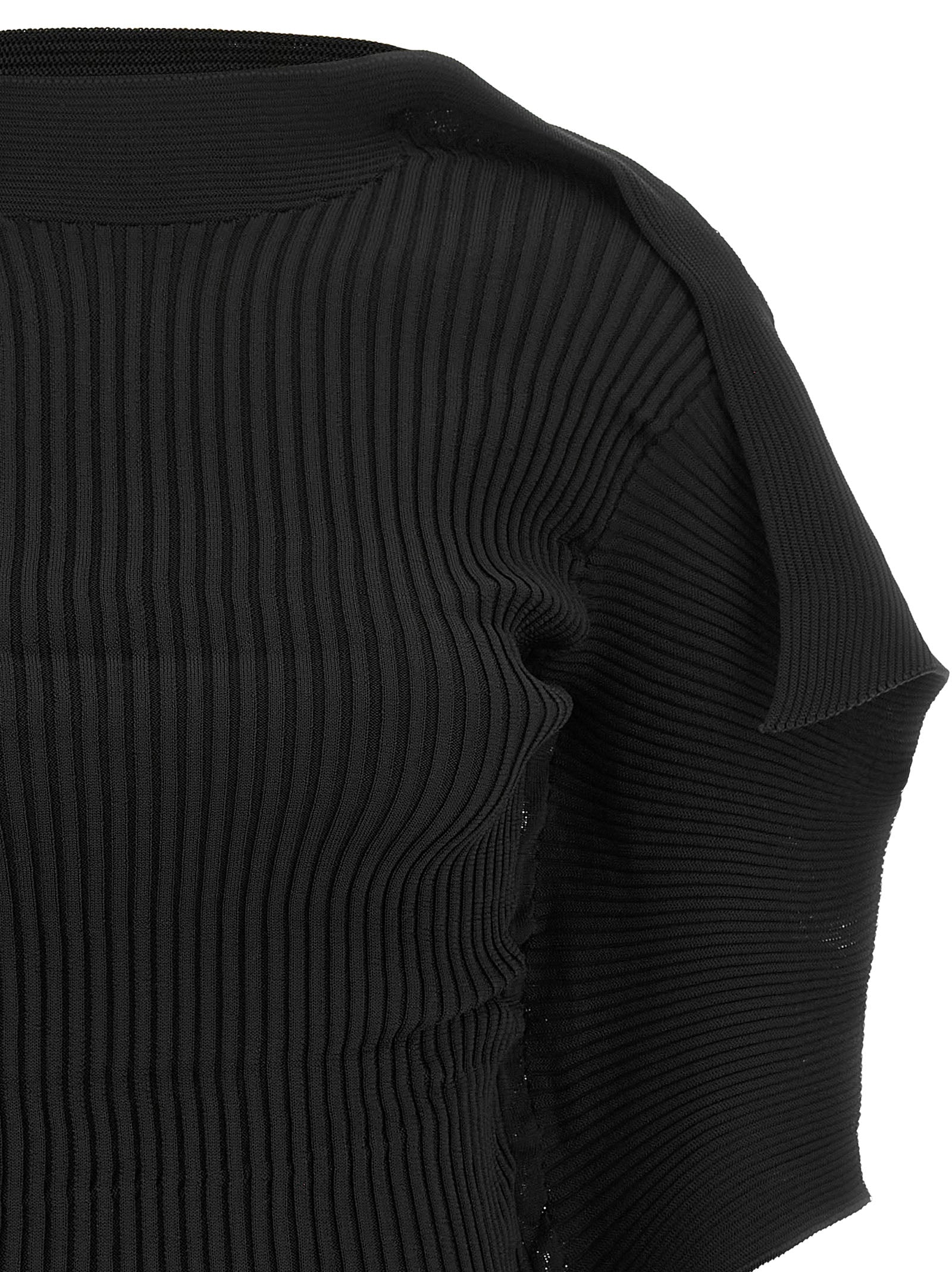 Issey Miyake Black Polyester Women's Blouse