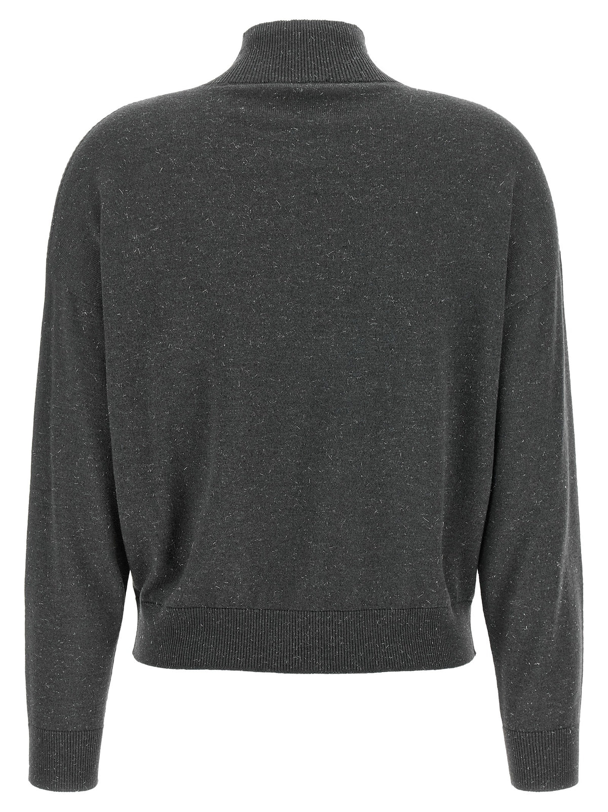 Peserico Gray Virgin Wool Women's Cardigan
