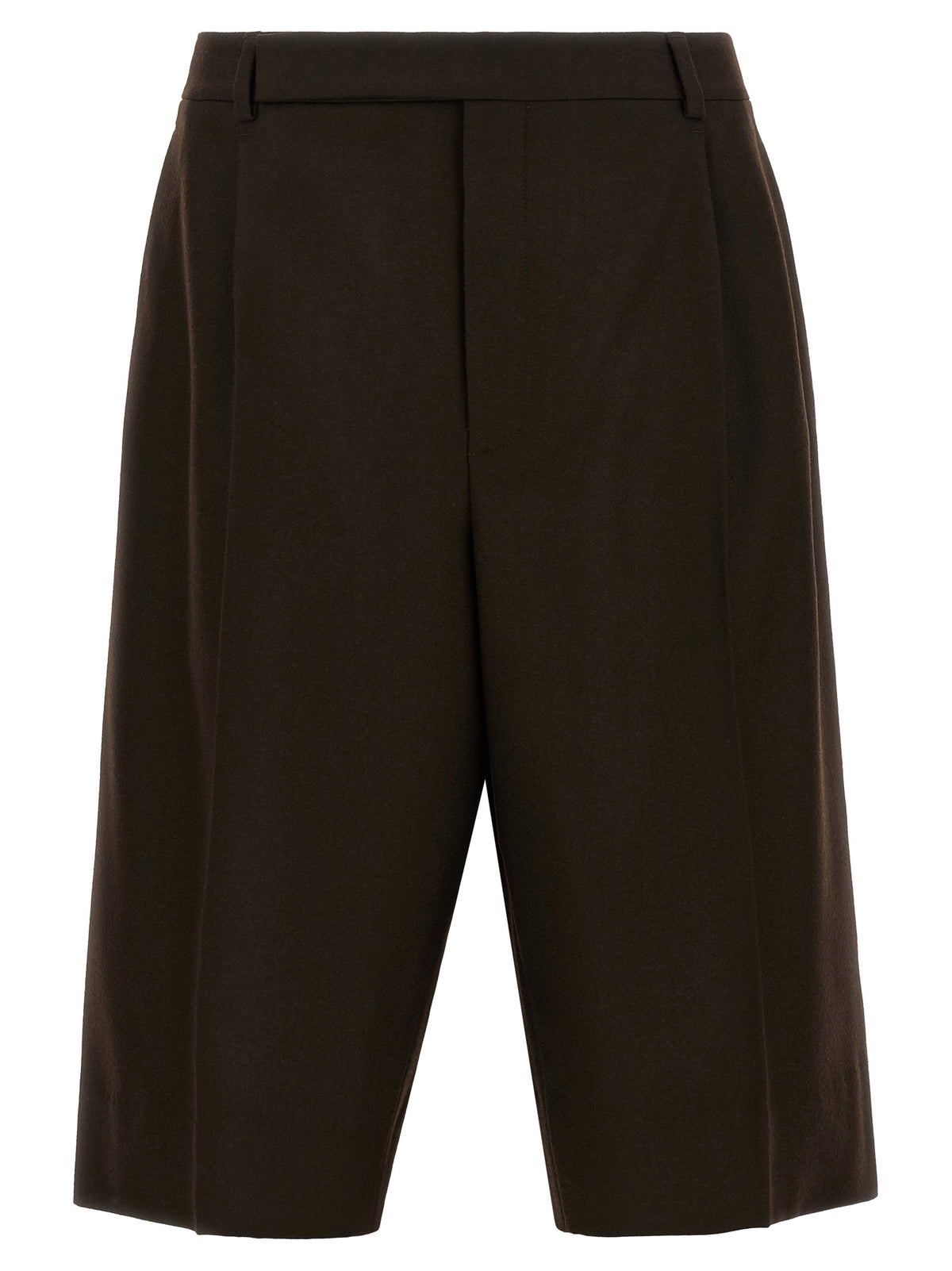 Saint Laurent Brown Wool Bermuda Men's Shorts