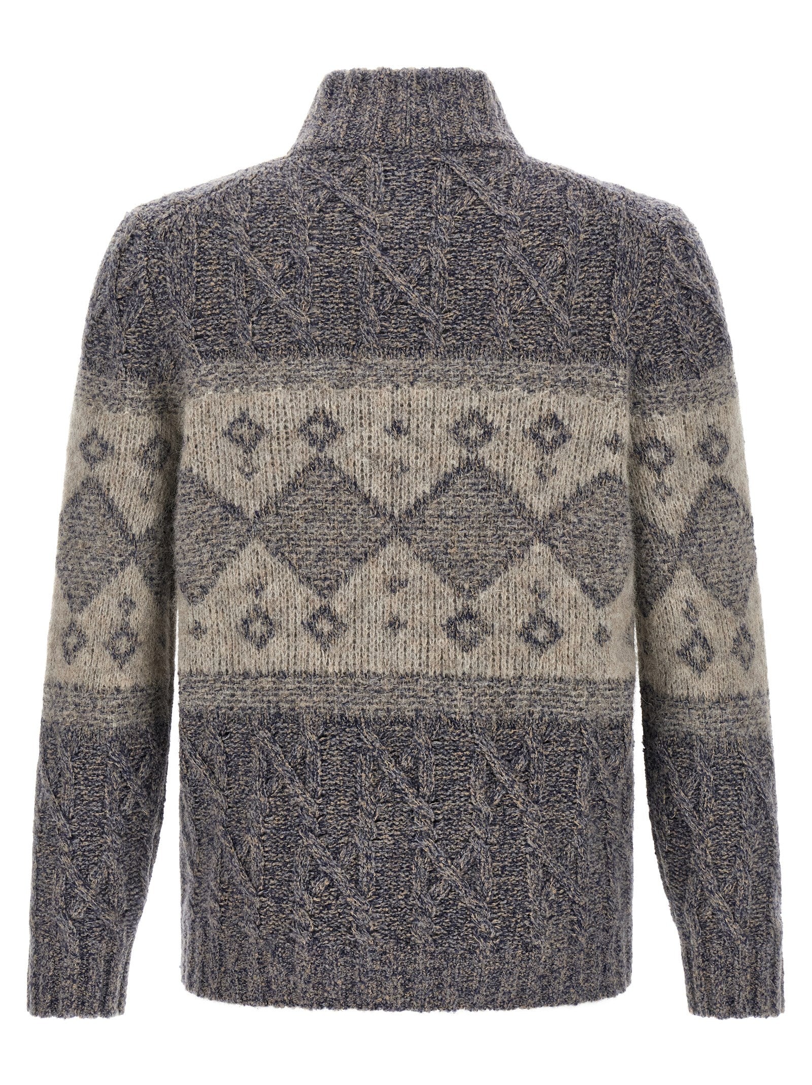 Brunello Cucinelli Gray Virgin Wool Men's Cardigan