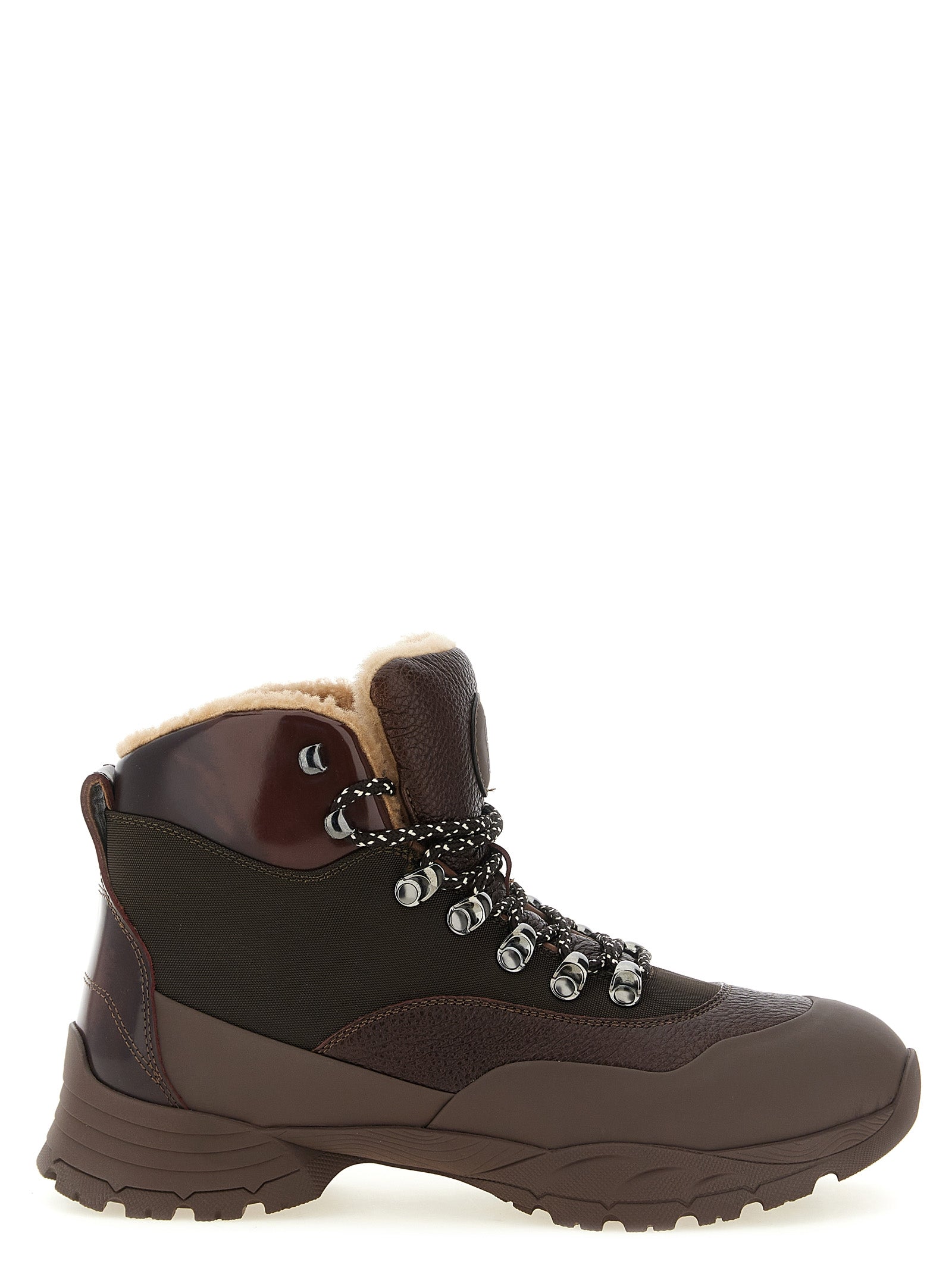 Brunello Cucinelli Brown Polyamide Ankle Men's Boots