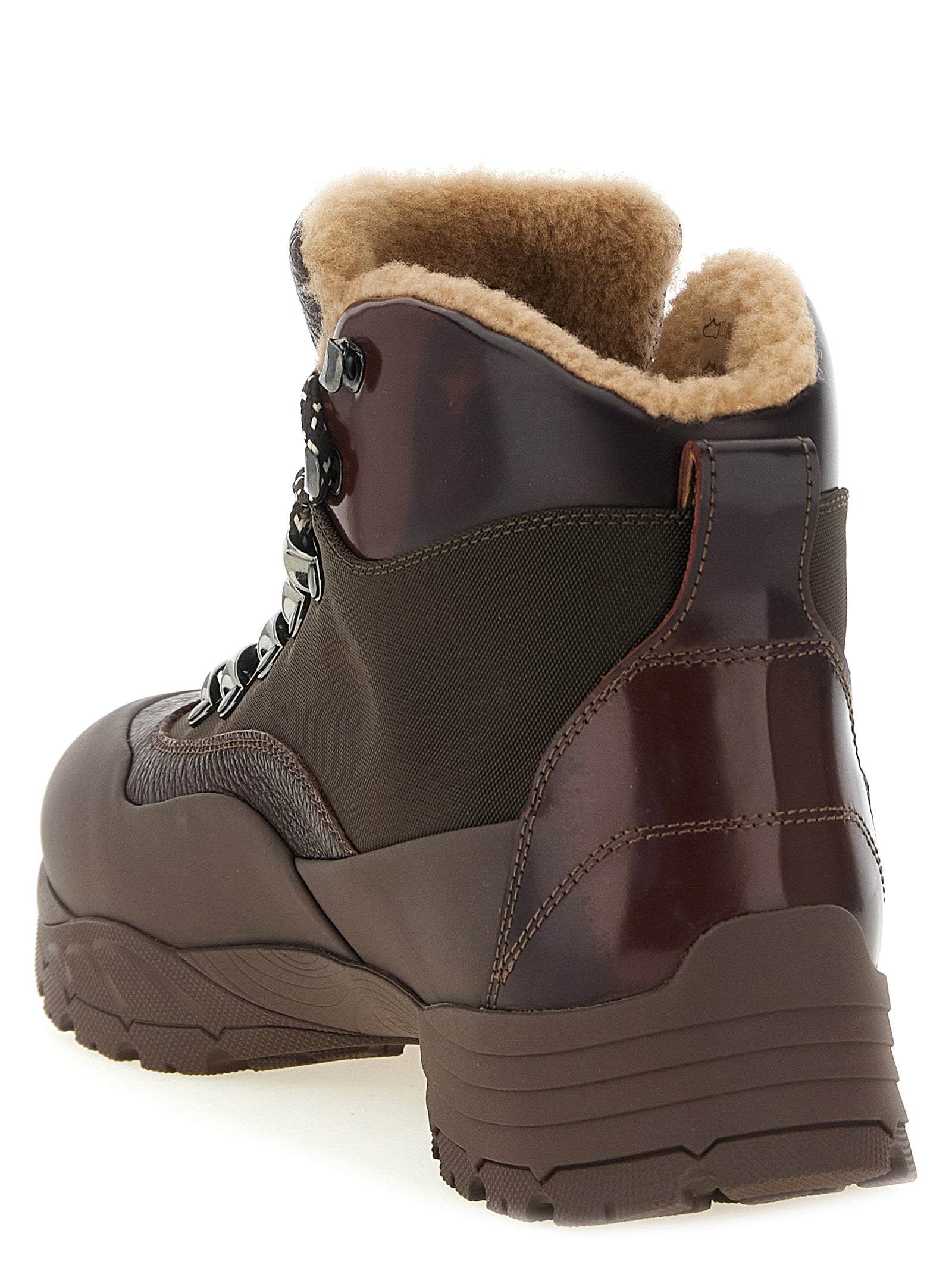 Brunello Cucinelli Brown Polyamide Ankle Men's Boots