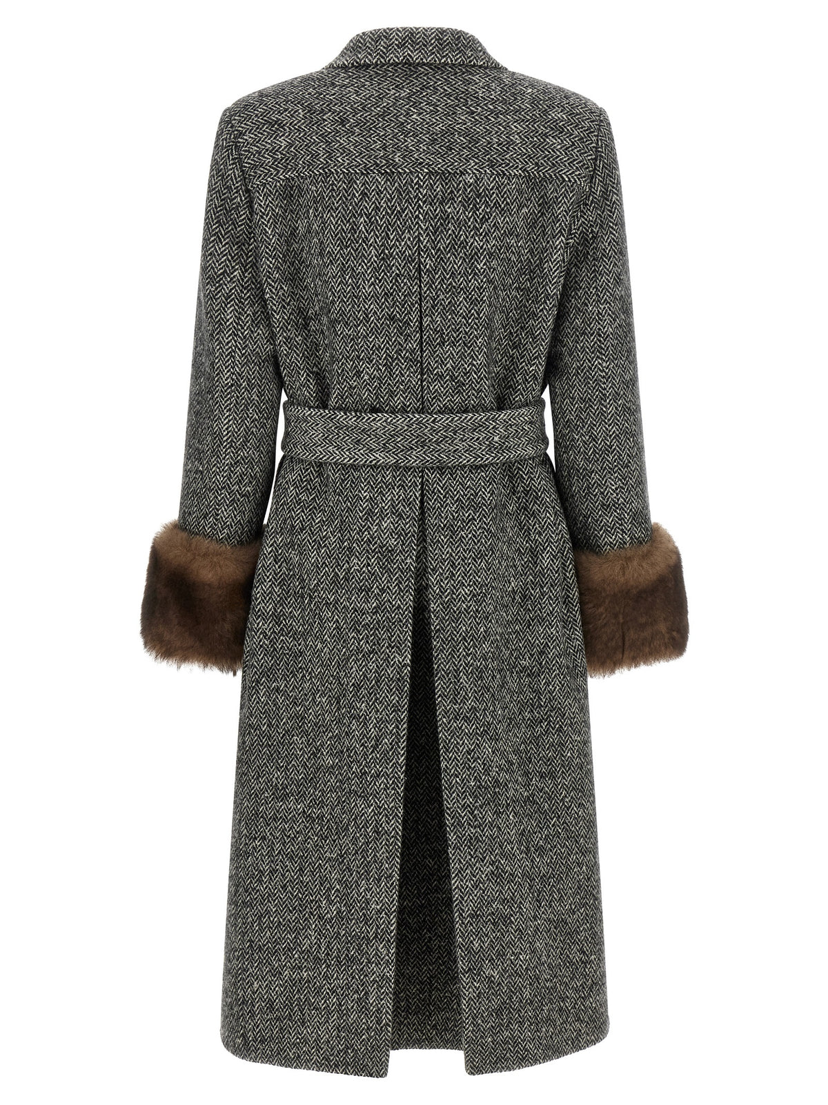 Valentino Garavani Bicolor Virgin Wool Women's Coat