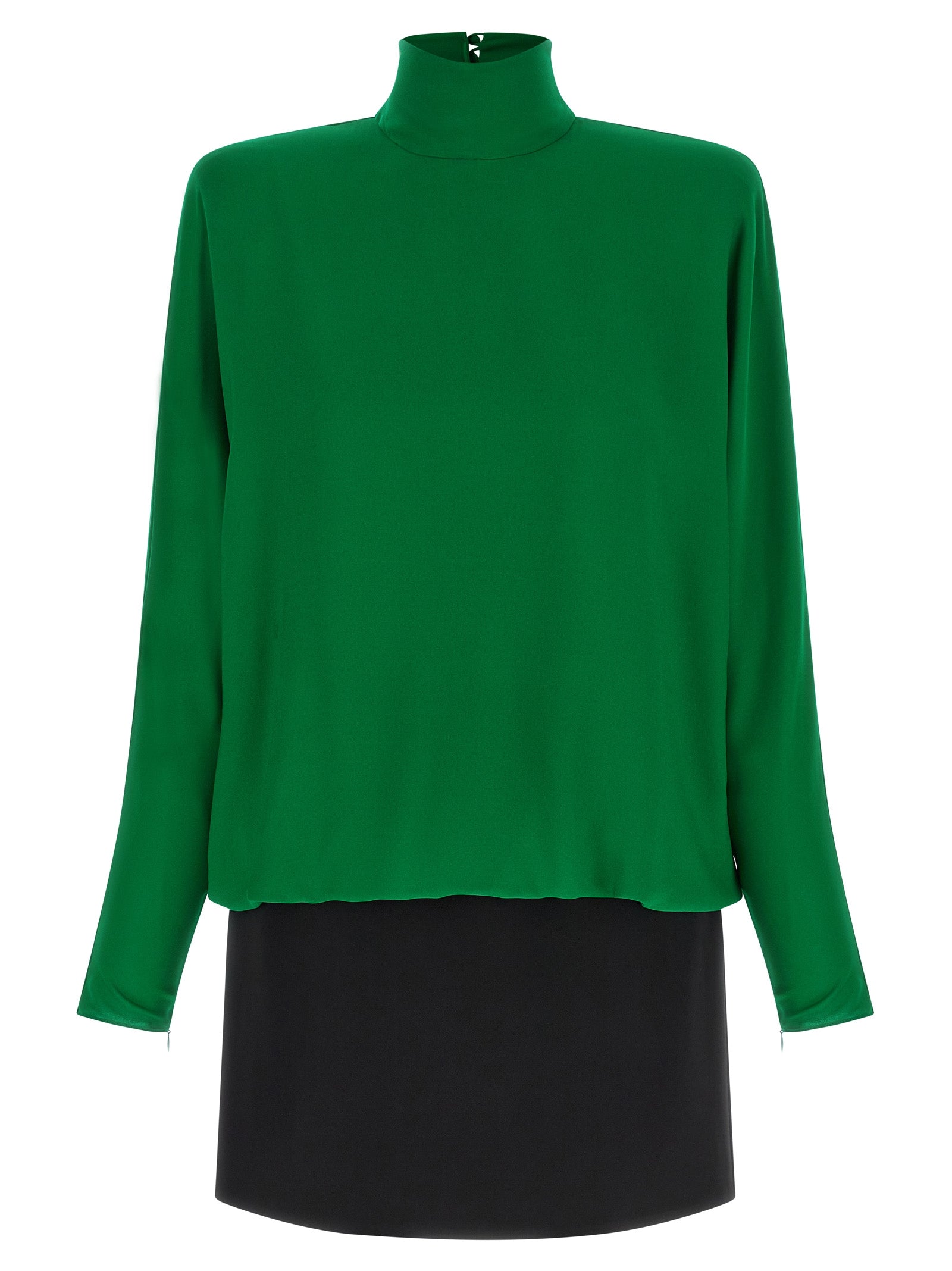 Valentino Garavani Bicolor Silk Short Women's Dress