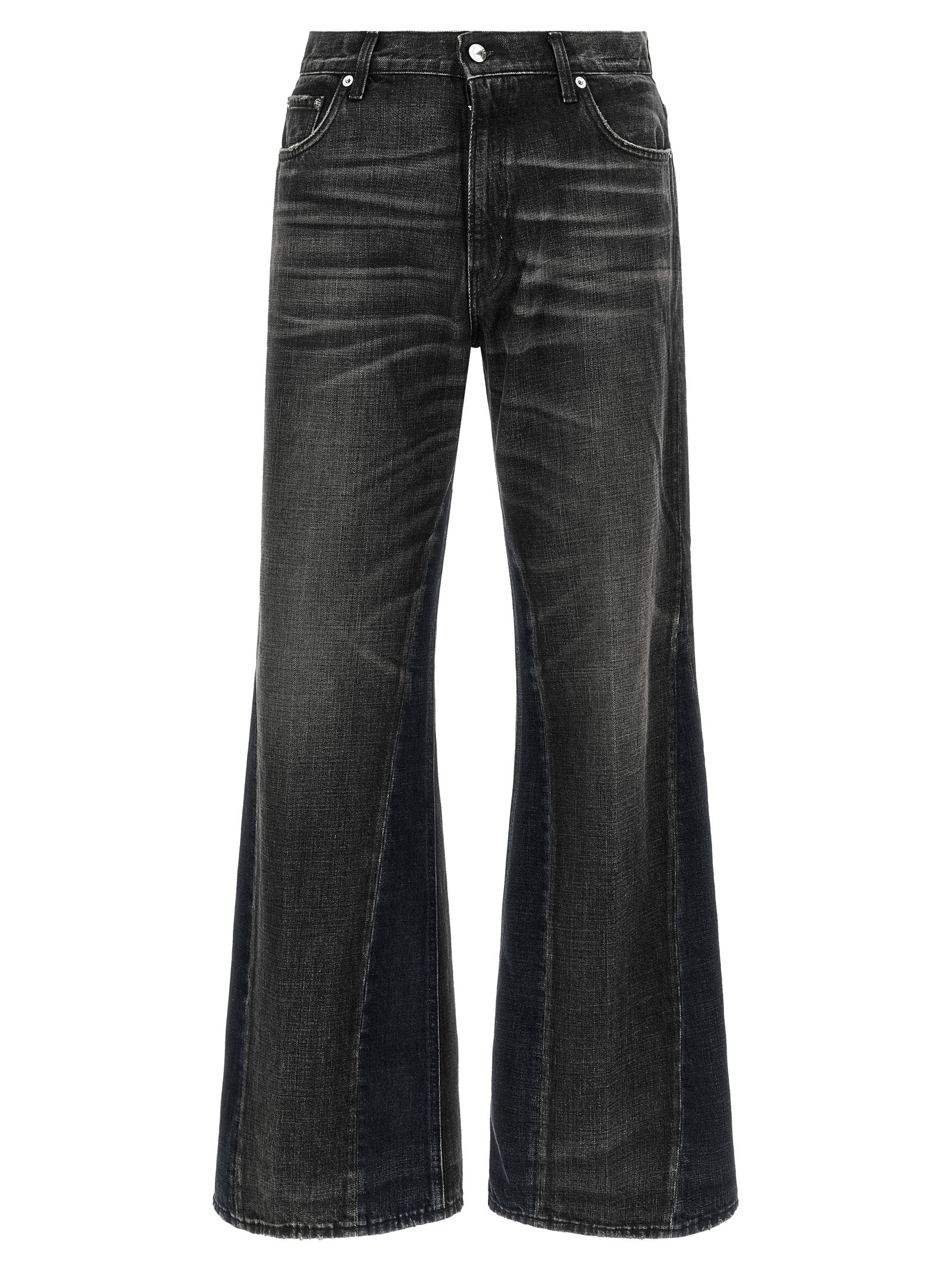 Haikure Gray Cotton Flared Women's Jeans