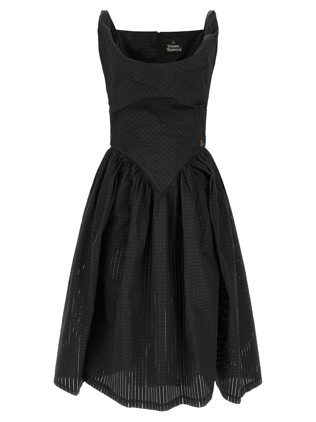 Vivienne Westwood Black Polyester Midi Women's Dress