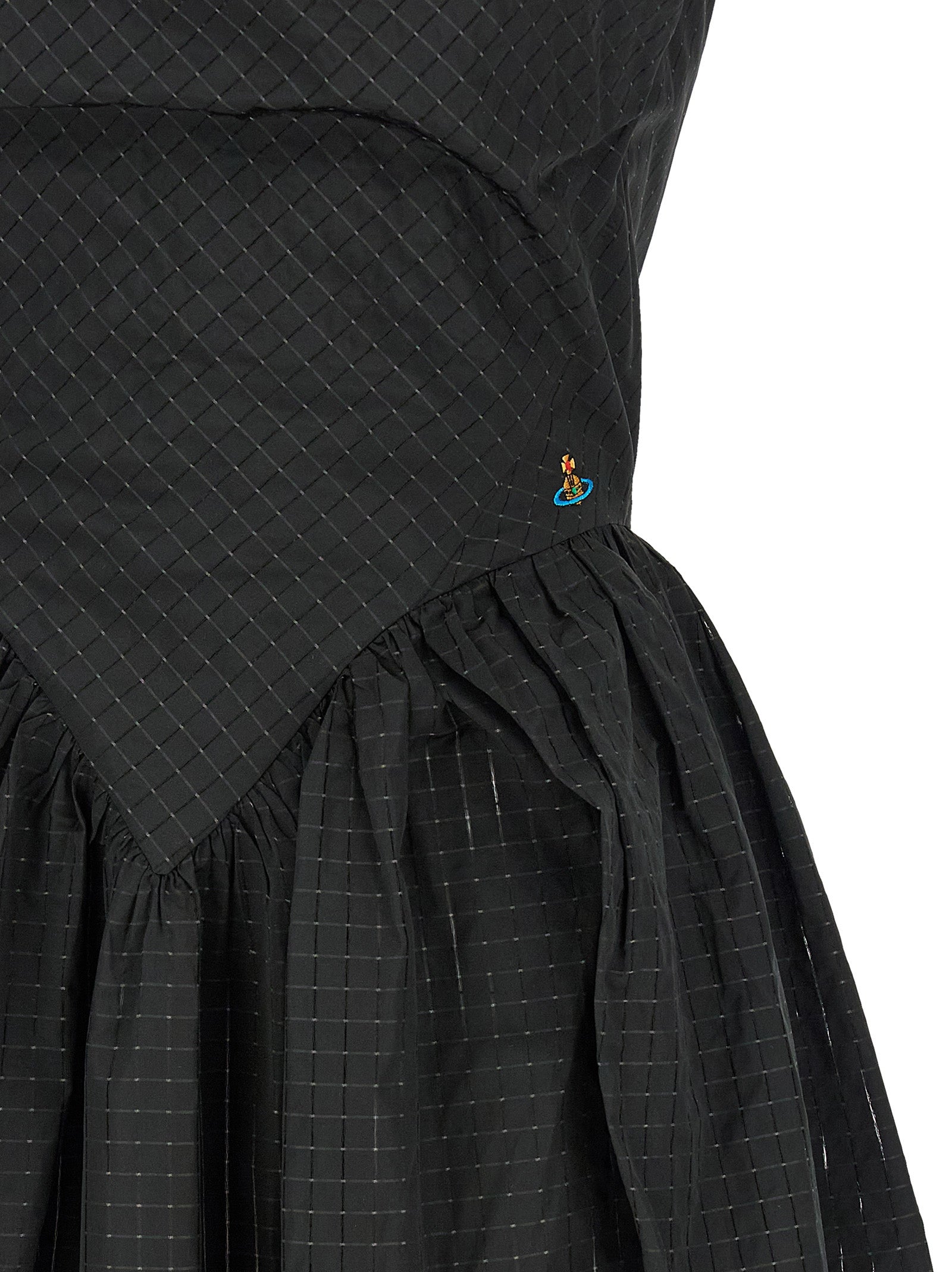 Vivienne Westwood Black Polyester Midi Women's Dress